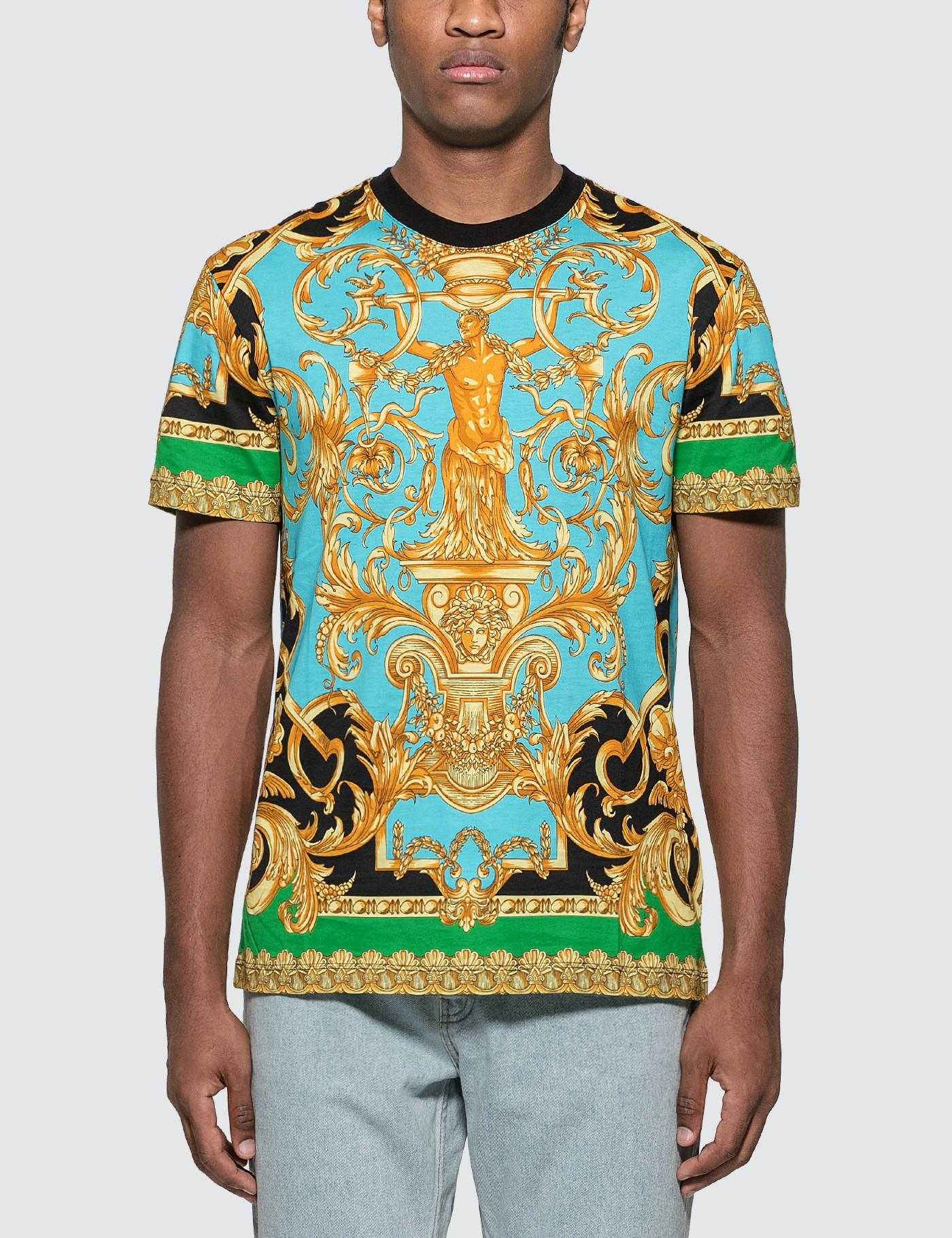 Versace Cotton Baroque Homme Print T-shirt for Men - Lyst