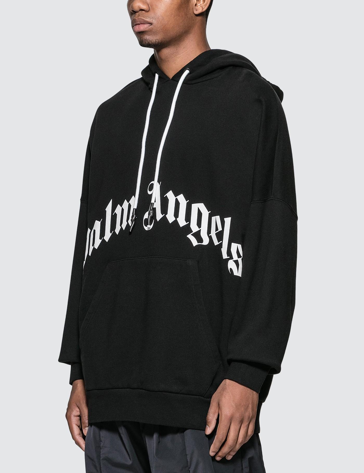 Palm Angels Cotton Thinking Skull Hoodie in Black for Men - Lyst