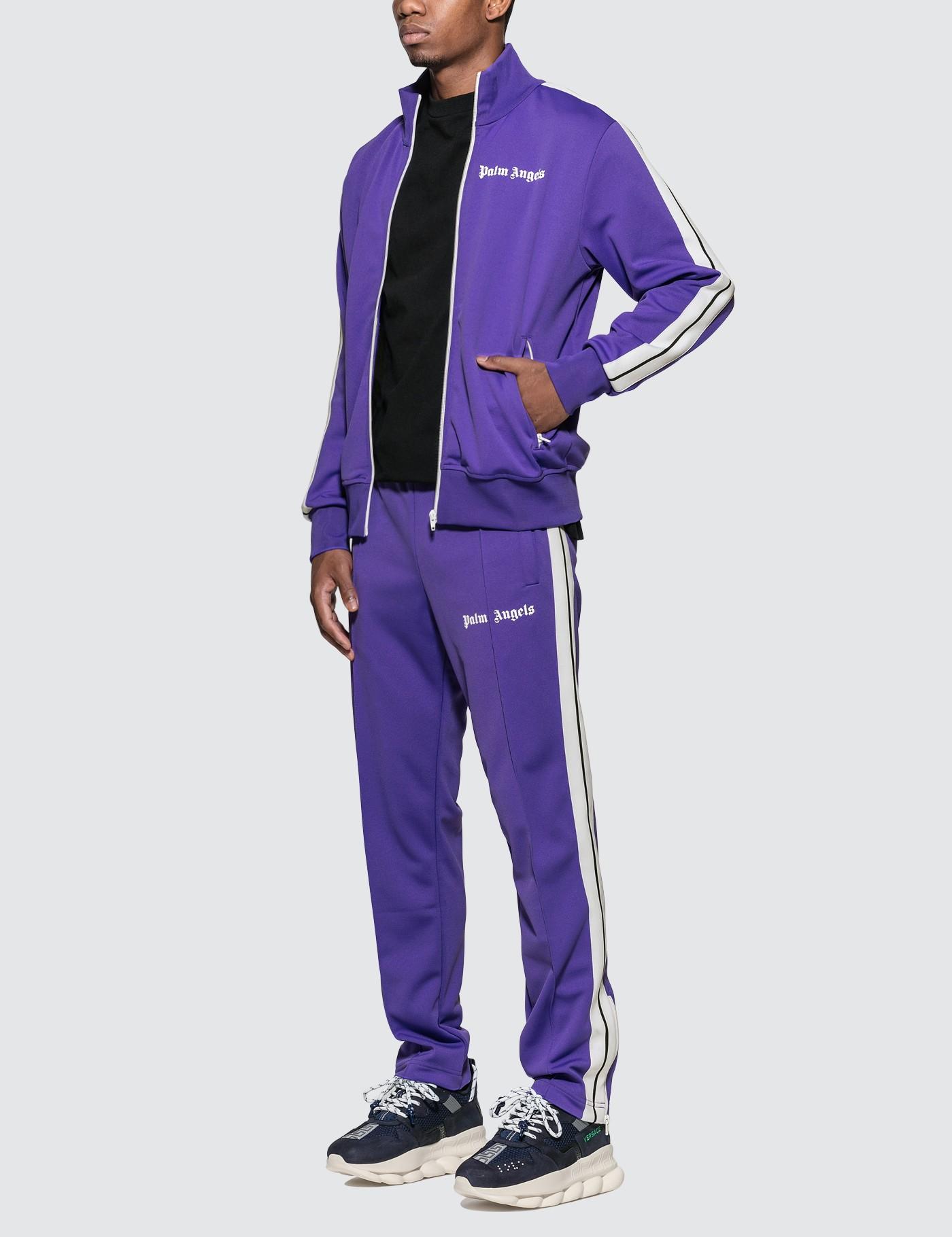 palm angels purple track pants