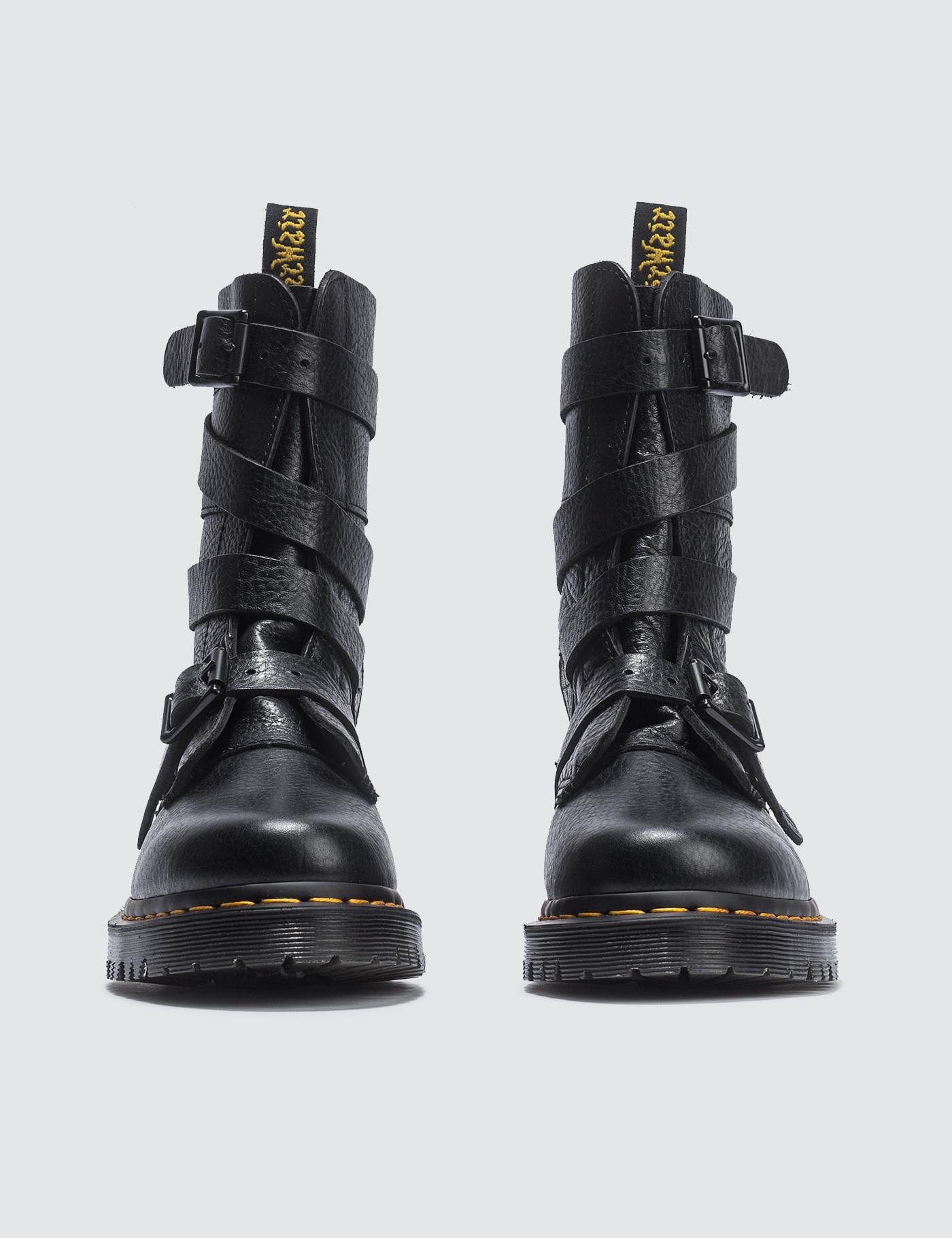 dr marten strap boots