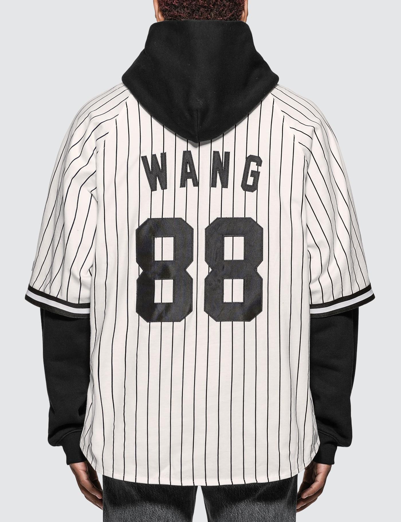 hoodie under baseball jersey
