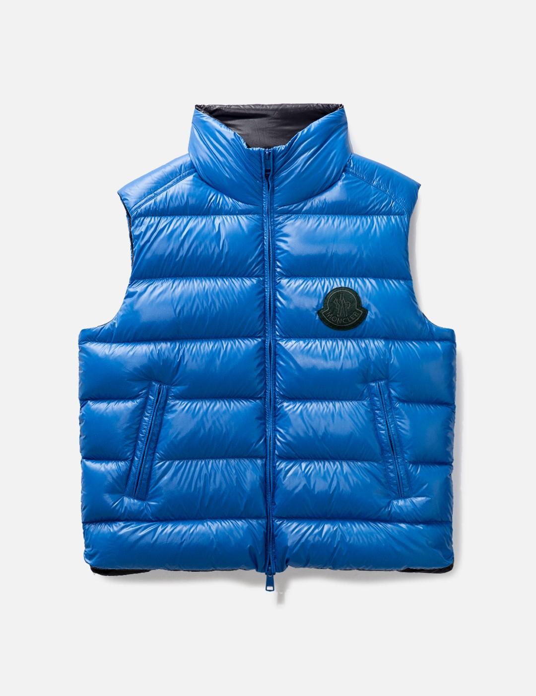Moncler Parke Down Vest in Blue for Men Lyst