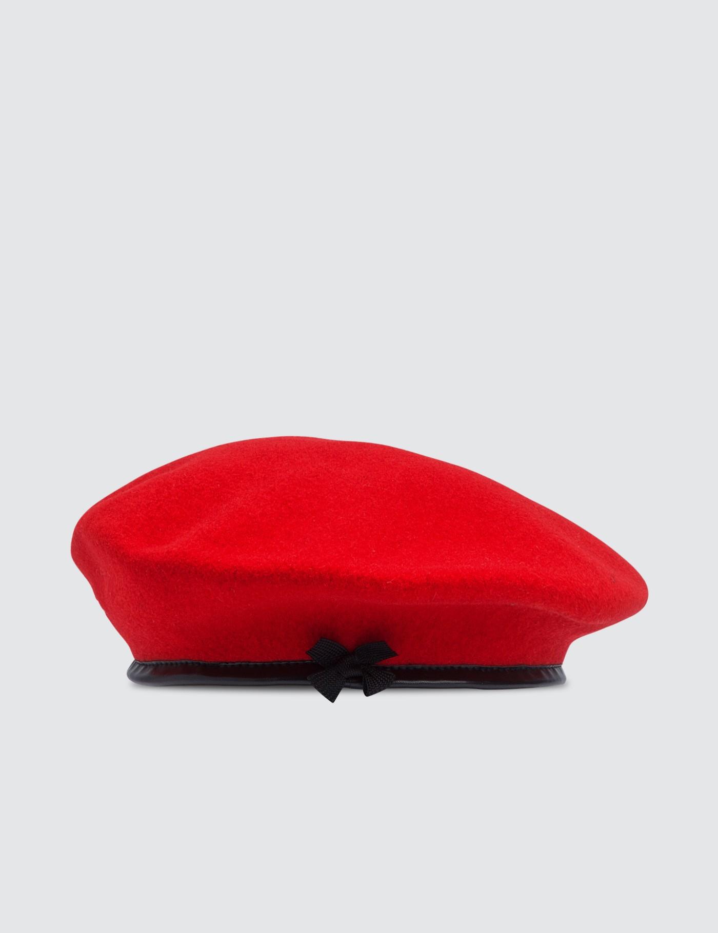 Kangol Wool Monty Beret in Red Lyst