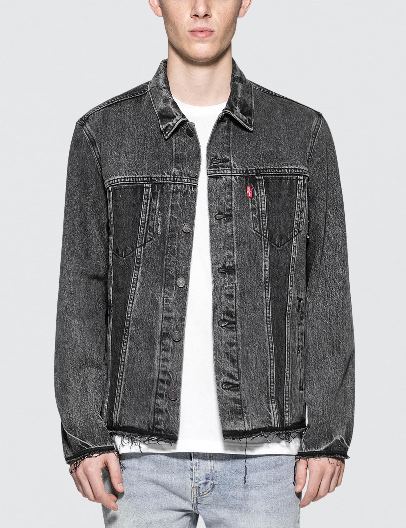 levi's altered trucker jacket mens