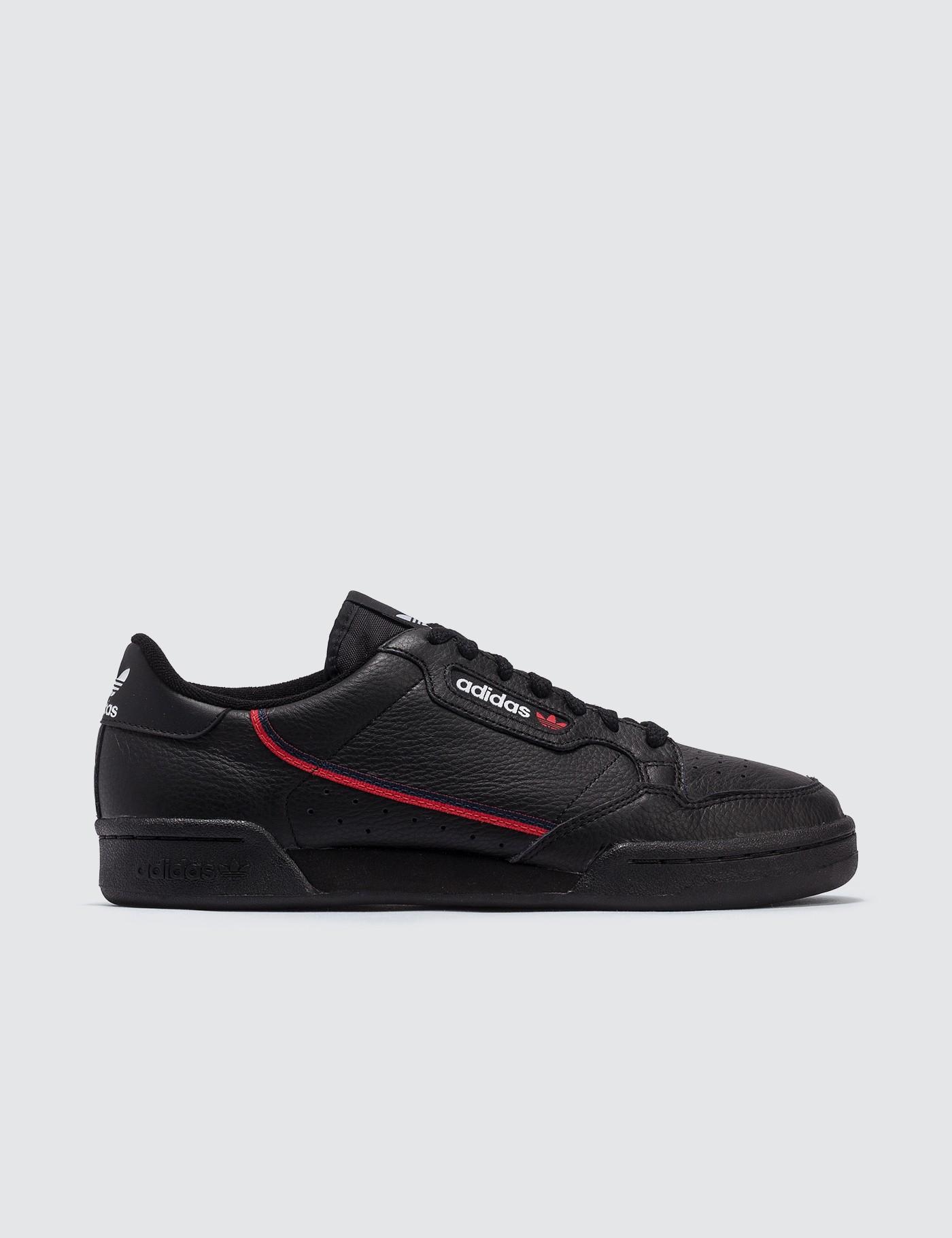 adidas originals continental 80 trainers black