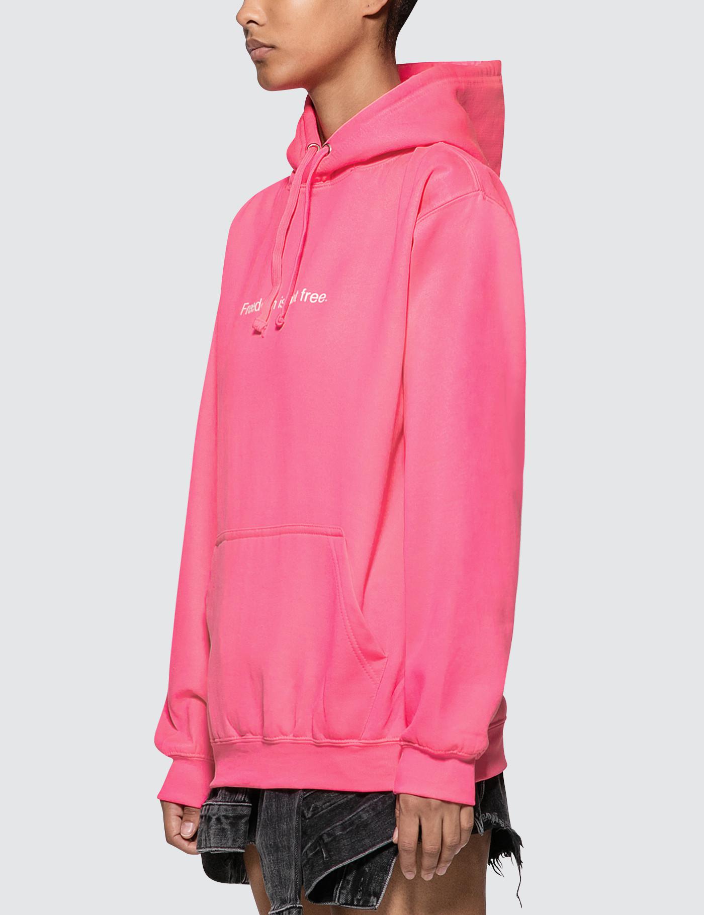 pink neon hoodie