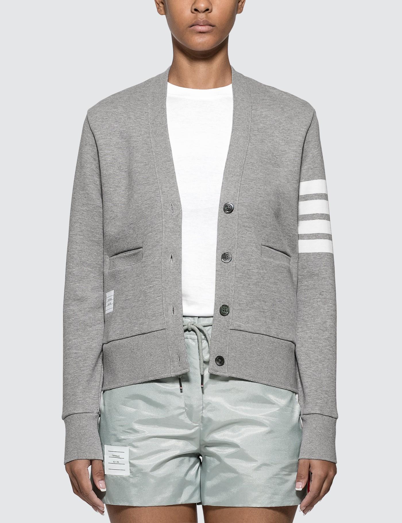 gray cotton cardigan