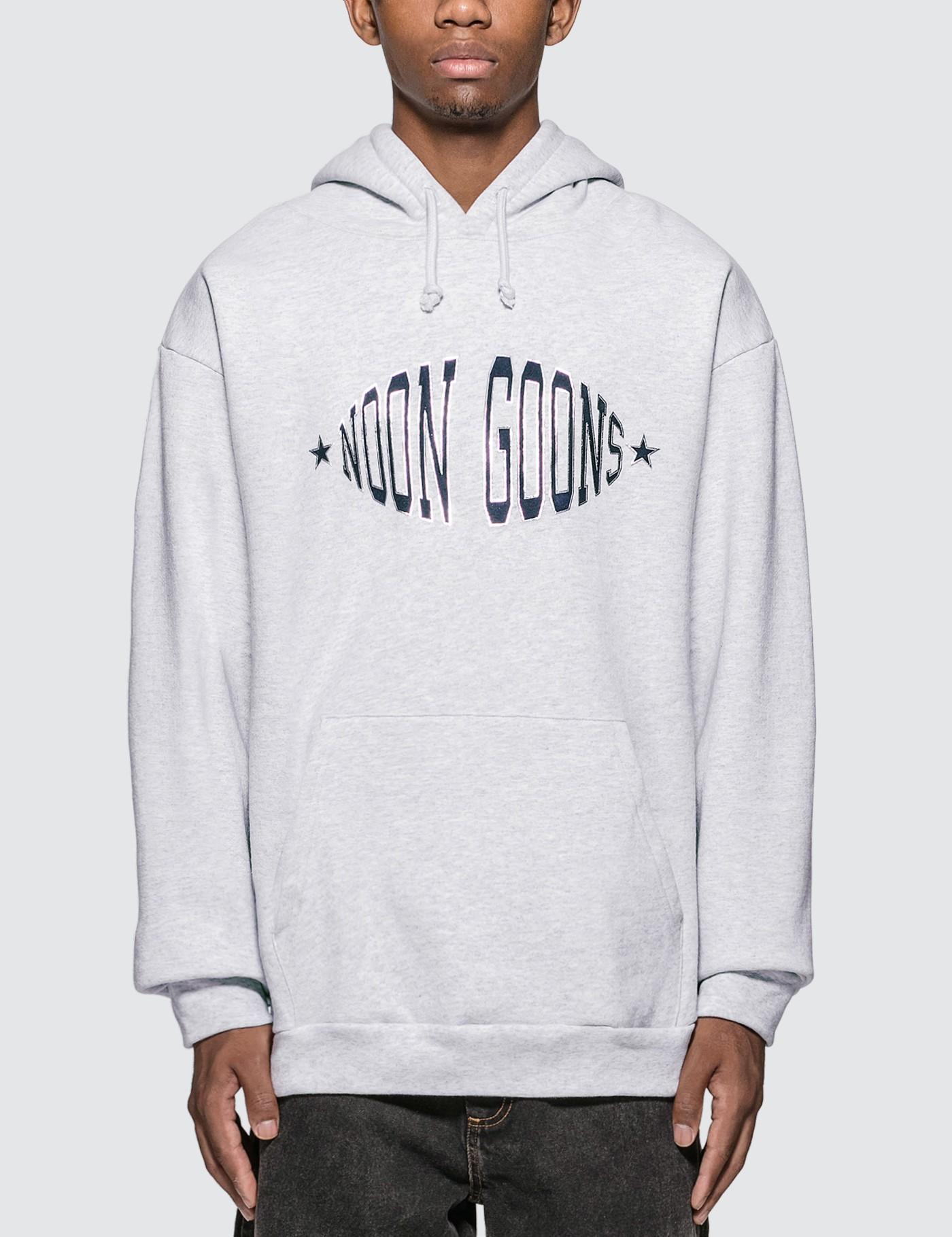 Noon Goons Cotton Team Logo Hoodie in Grey (Gray) for Men - Lyst