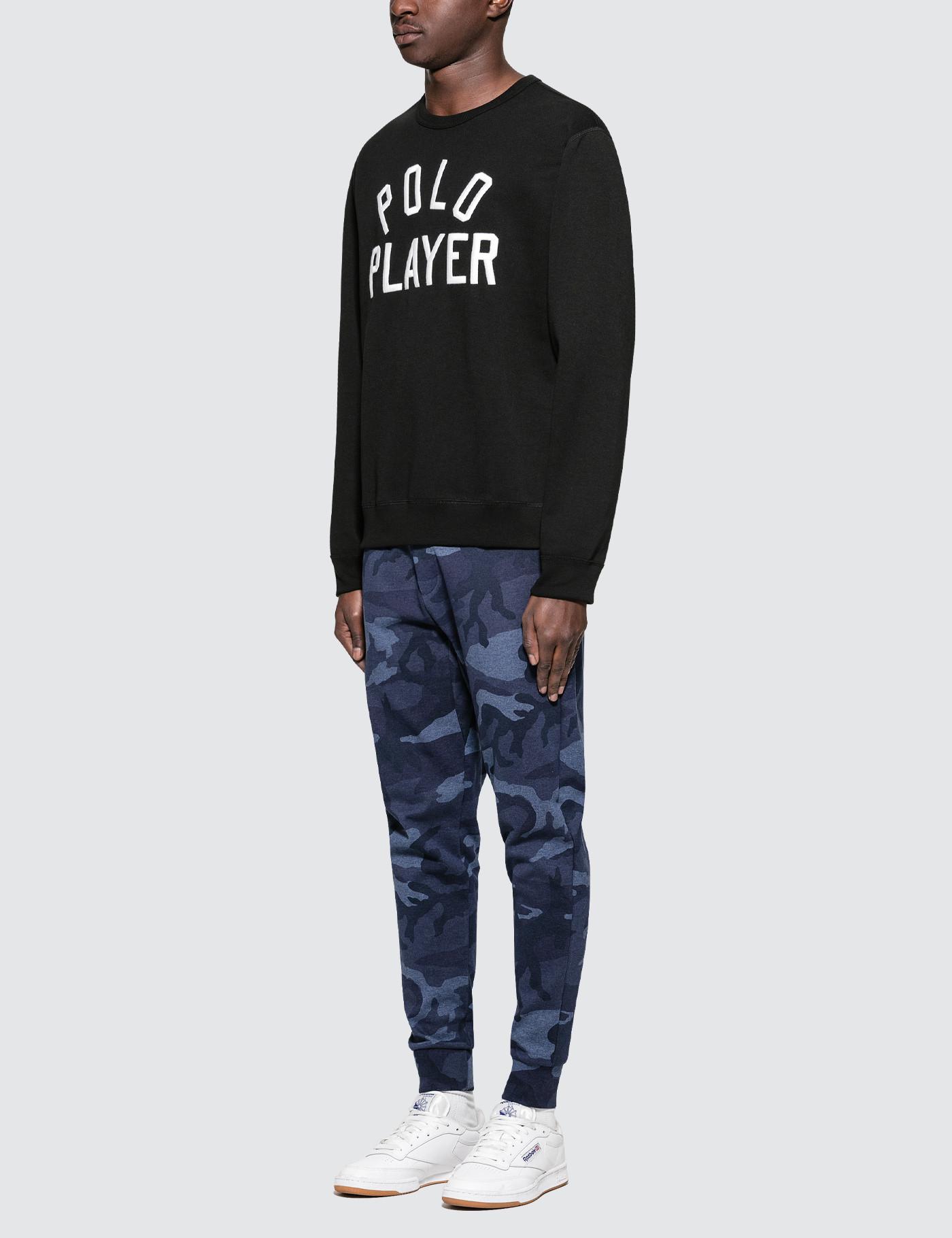 polo player sweatshirt