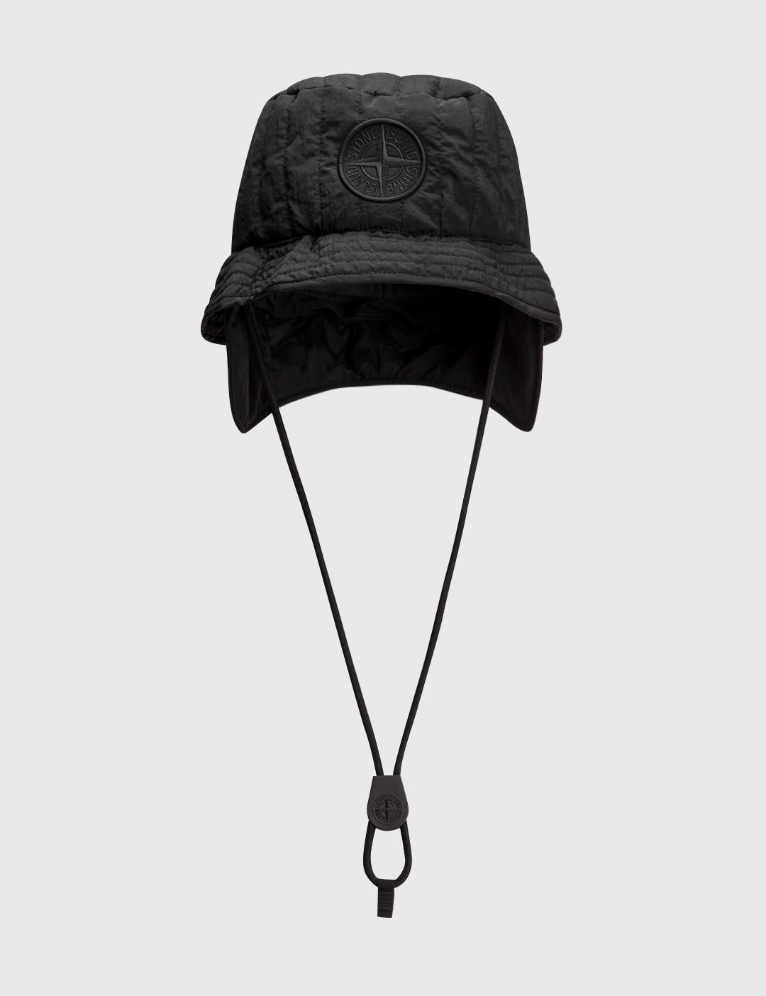 Stone Island Econyl® Regenerated Nylon Bucket Hat in Black for Men Lyst