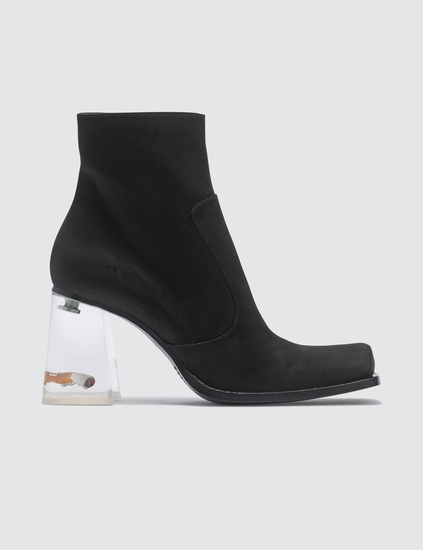 Rose And Cigarette Heel Boots 