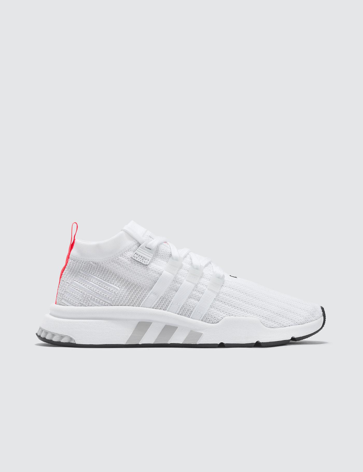 eqt support mid white
