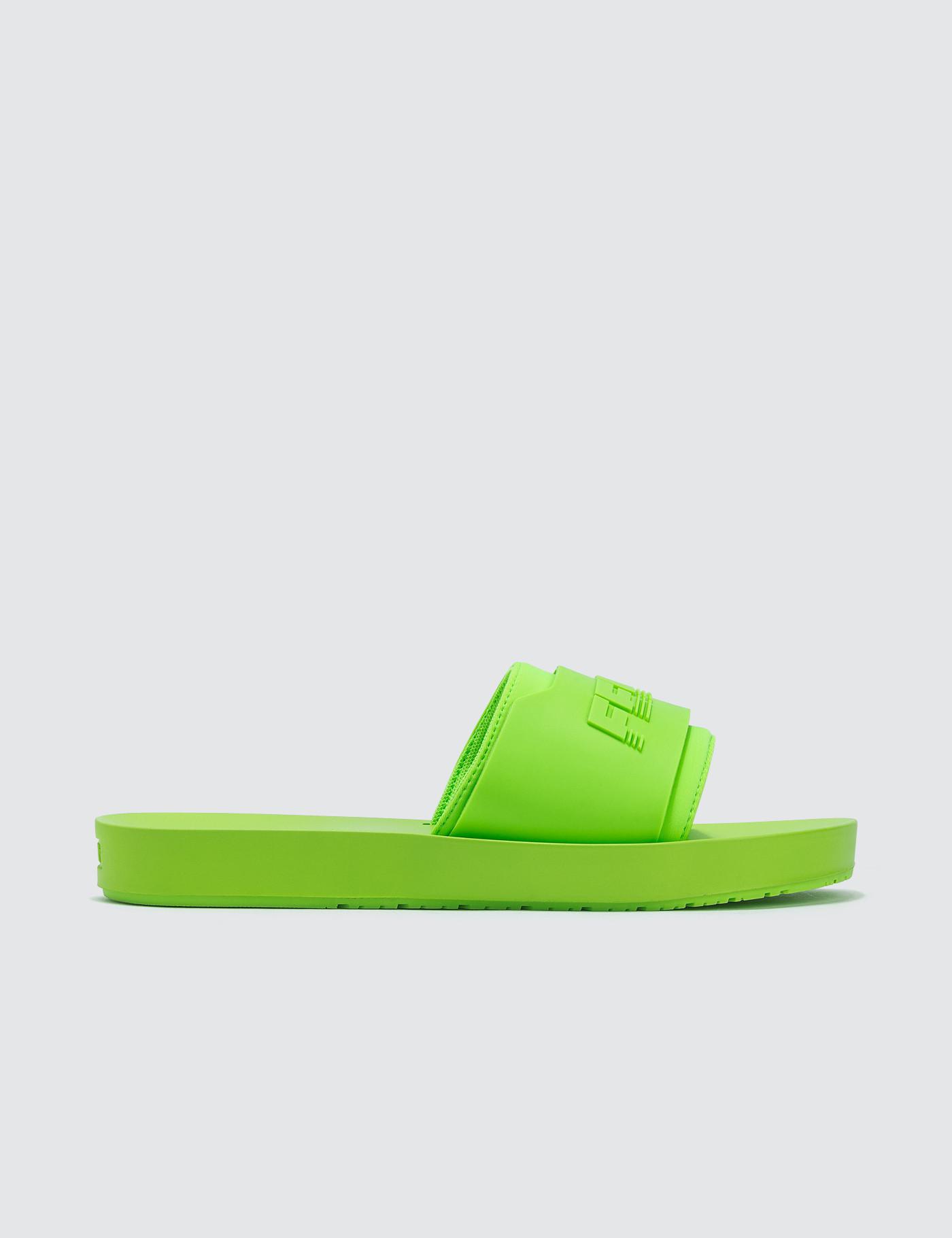 fenty puma green slides