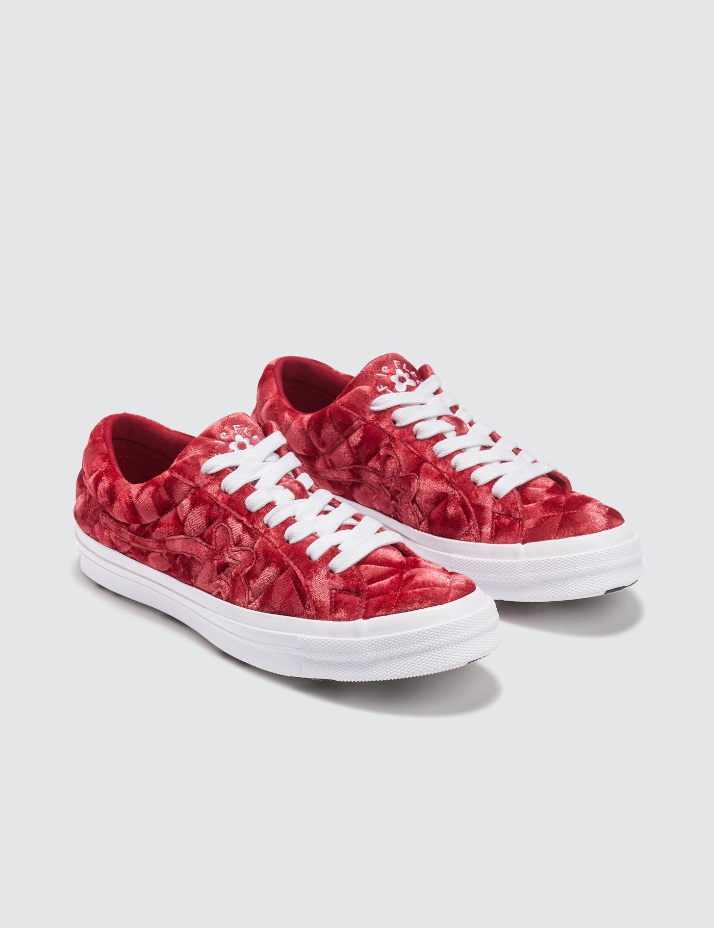 Converse Velvet Golf Le Fleur Sneakers in Red for Men - Lyst