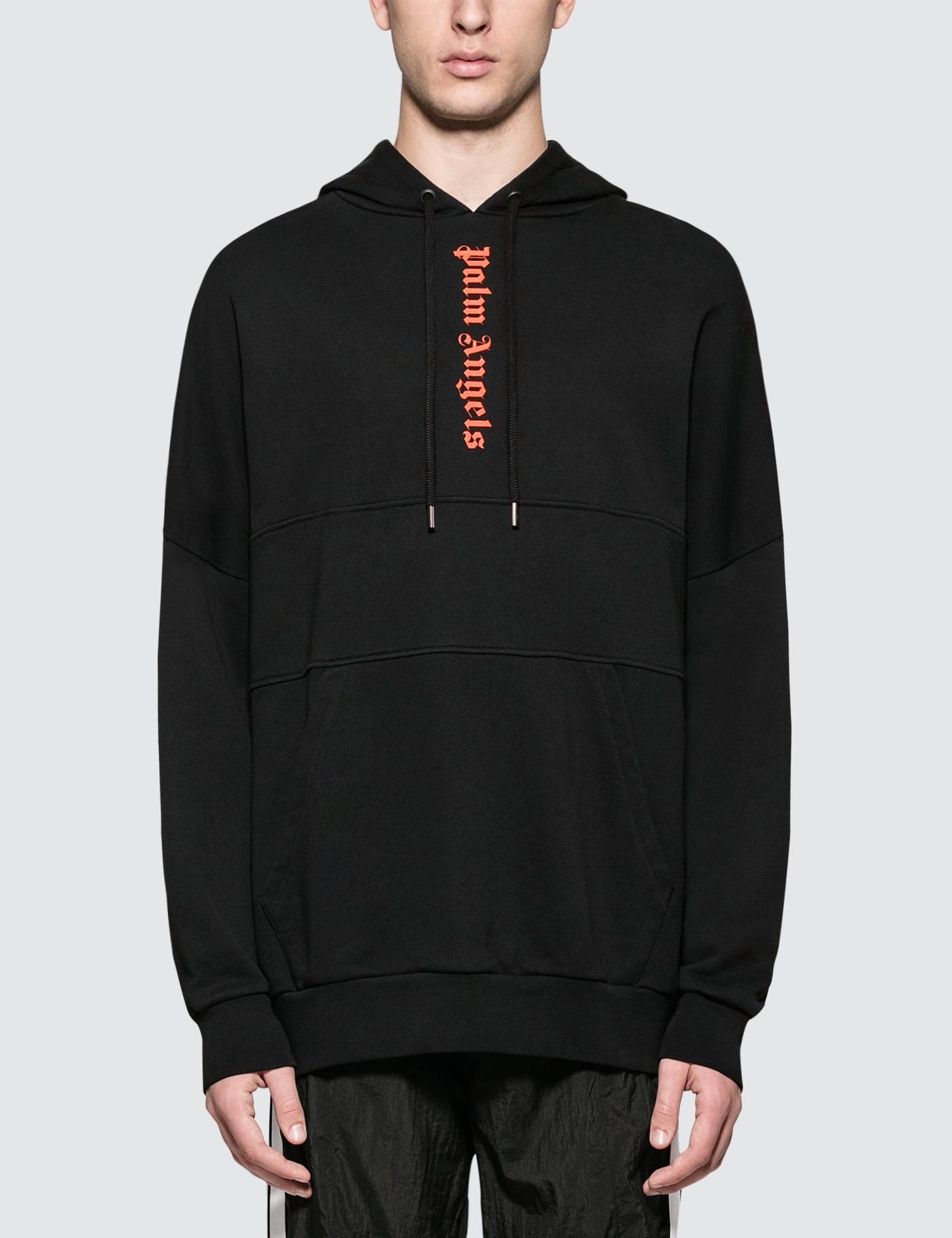 Palm Angels Cotton 3 Colors Logo Over Hoodie in Black for Men - Lyst