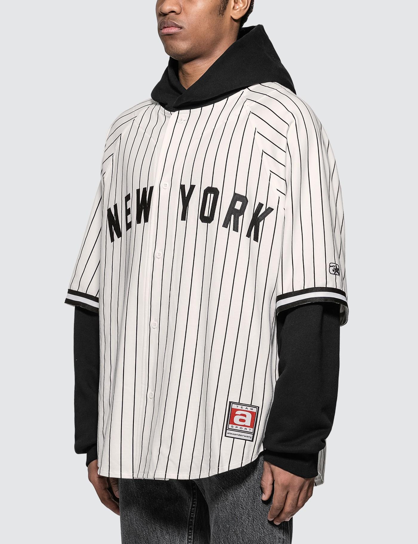 baseball jersey with hoodie