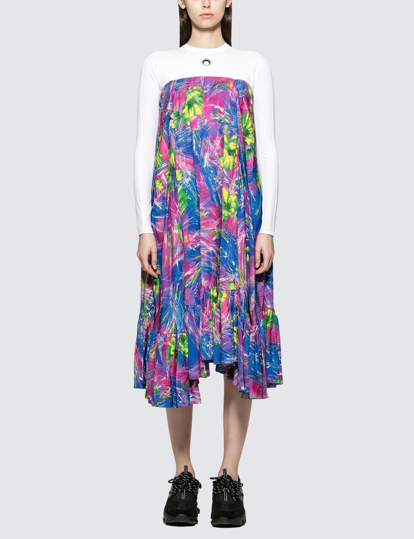 Marine Serre Synthetic Hairdresser Dress Lyst