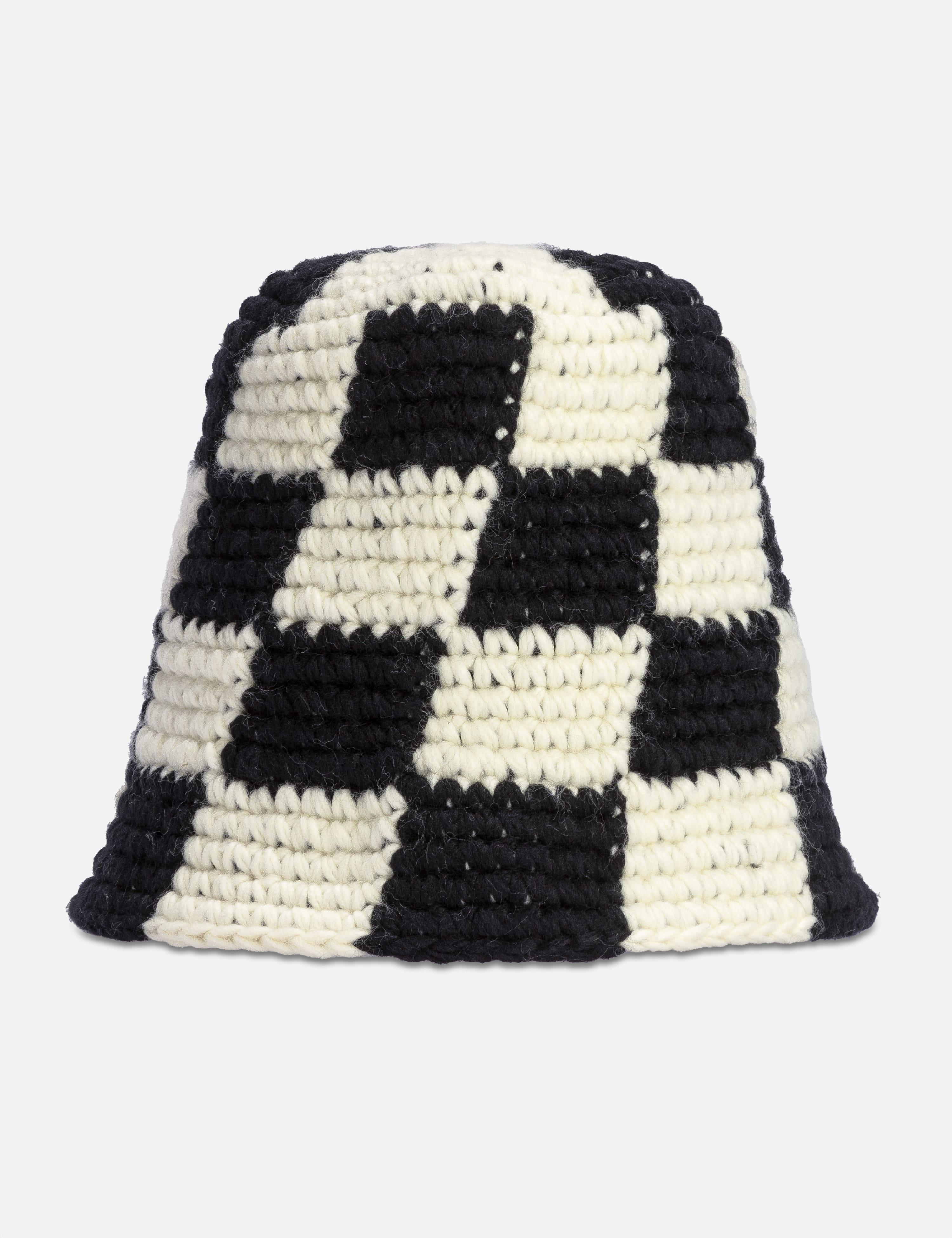 Stussy Bucket Hat Checker Knit in Black | Lyst Canada