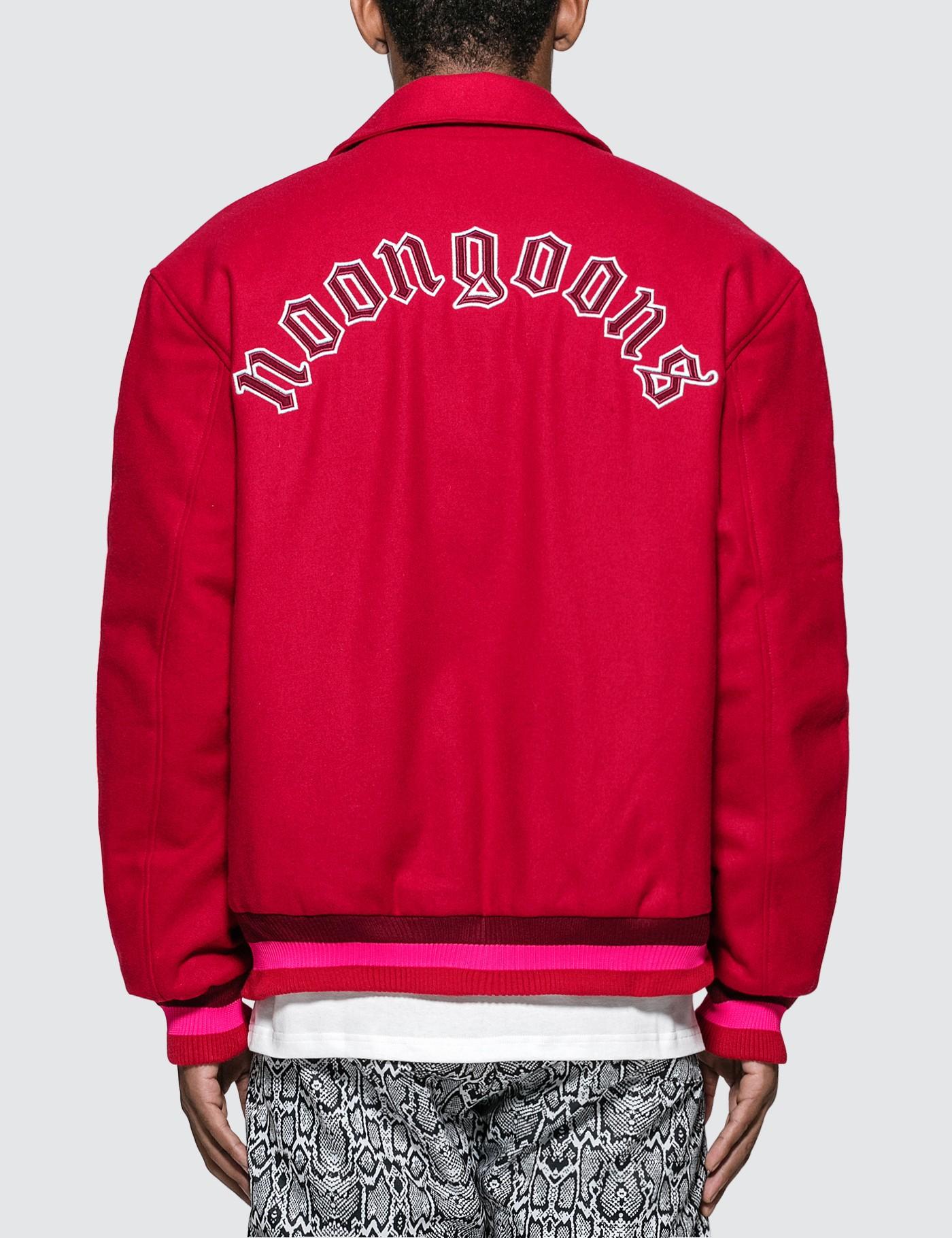 Noon Goons Oe Wool Varsity Jacket in Red for Men - Save 3% - Lyst