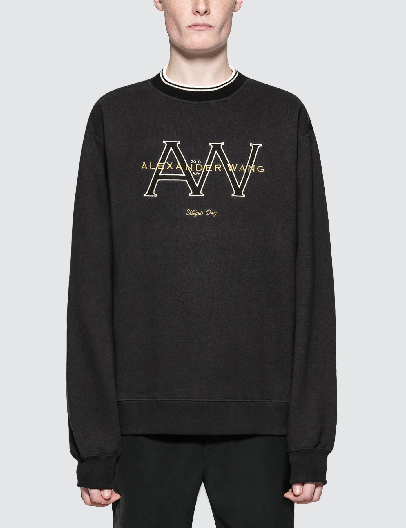 Alexander Wang Sweatshirt in Faded Black (White) for Men - Lyst