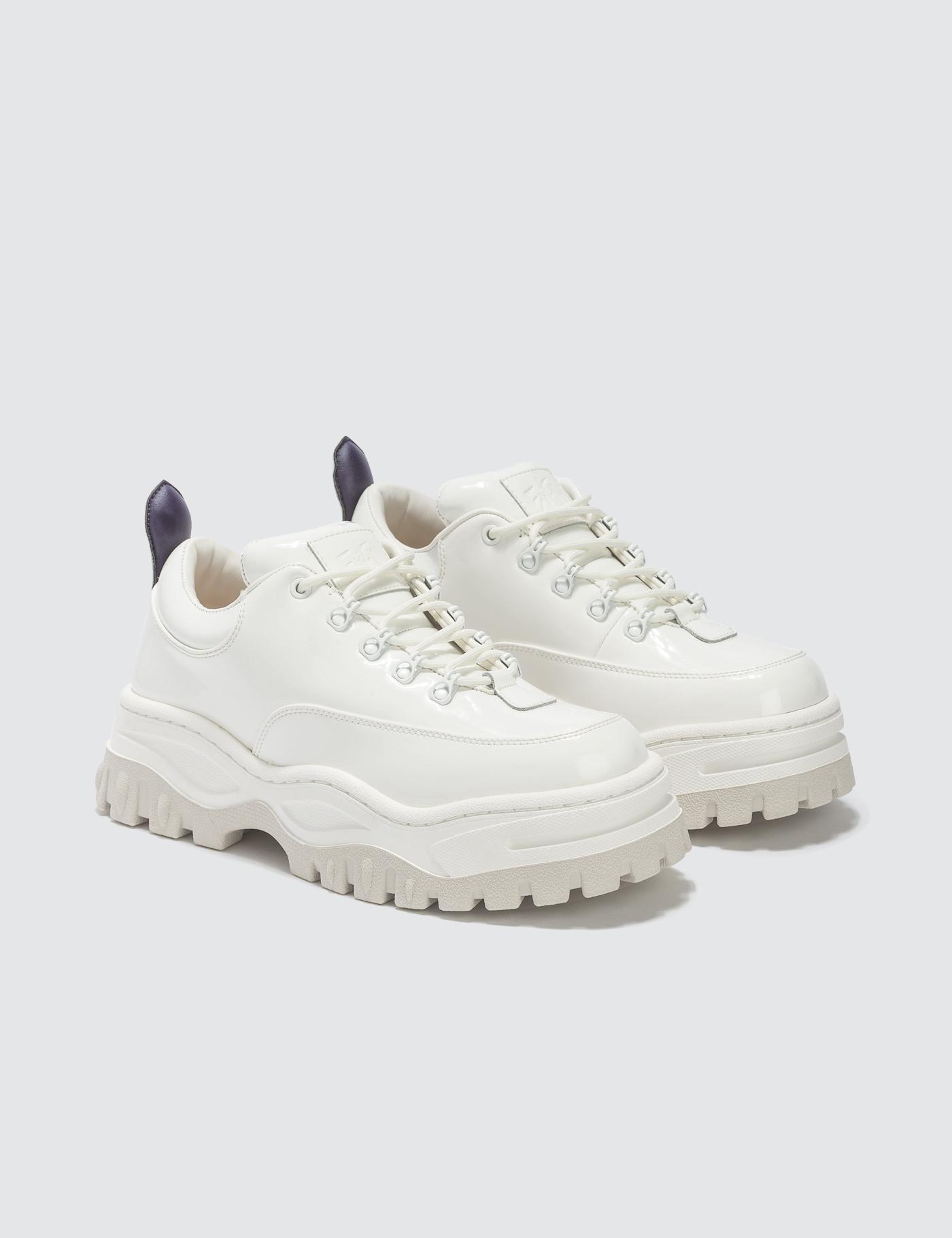 Eytys Angel Leather Sneakers in White - Lyst
