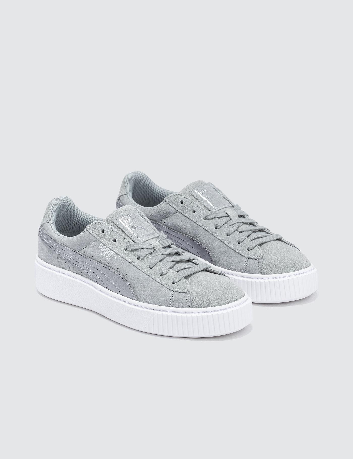 puma suede platform quarry