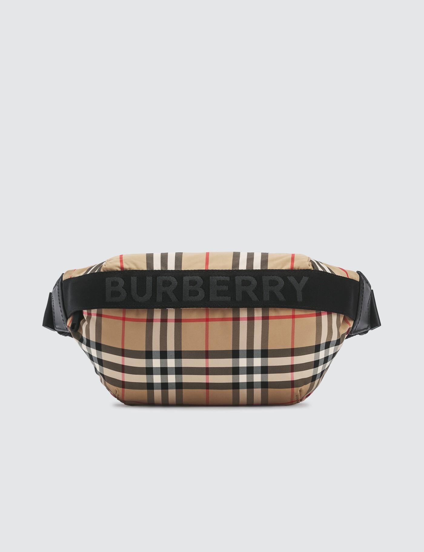 Burberry Synthetic Check Print Fanny Pack in Beige (Natural) Lyst