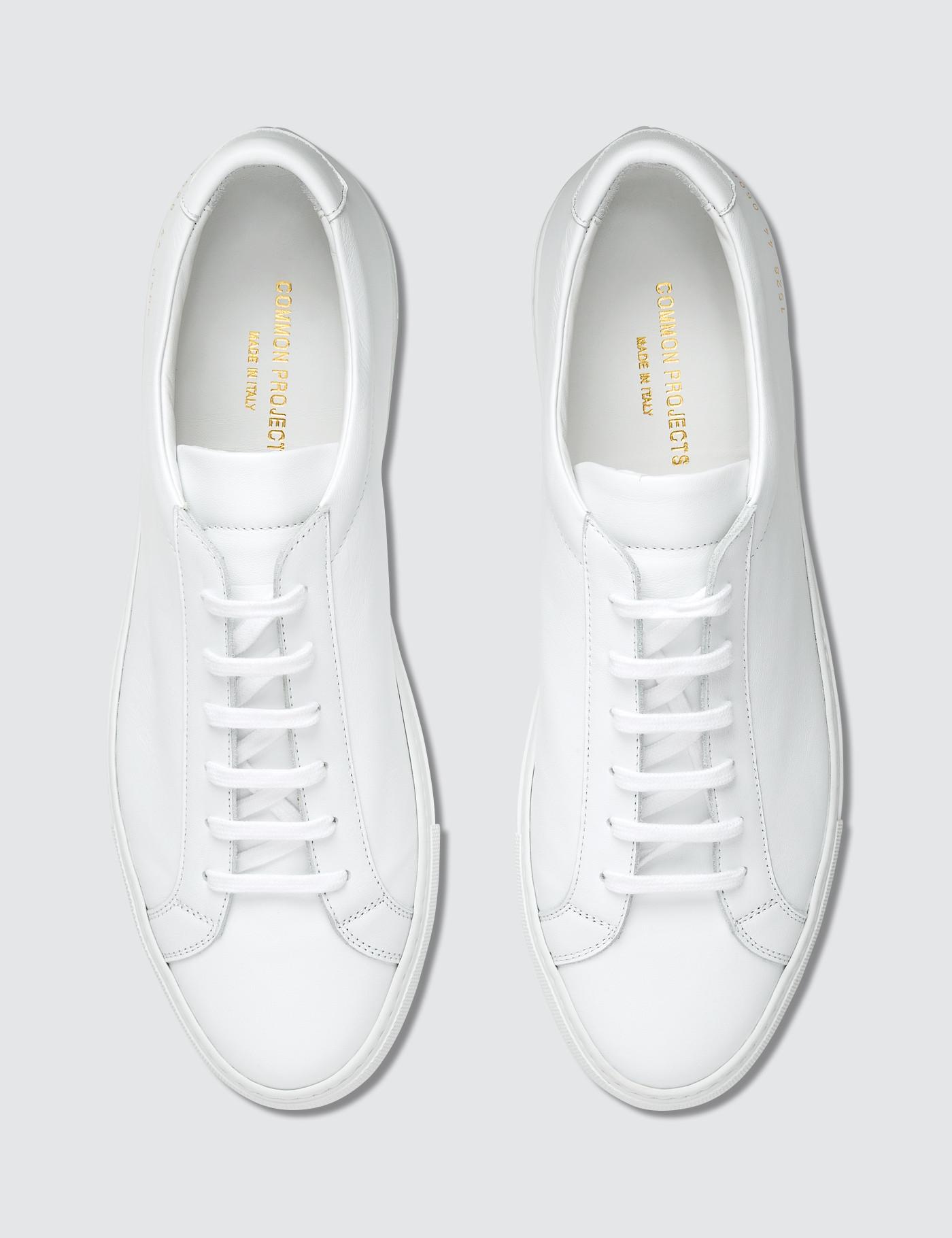 Common Projects Leather Original Achilles Low in White for Men - Lyst