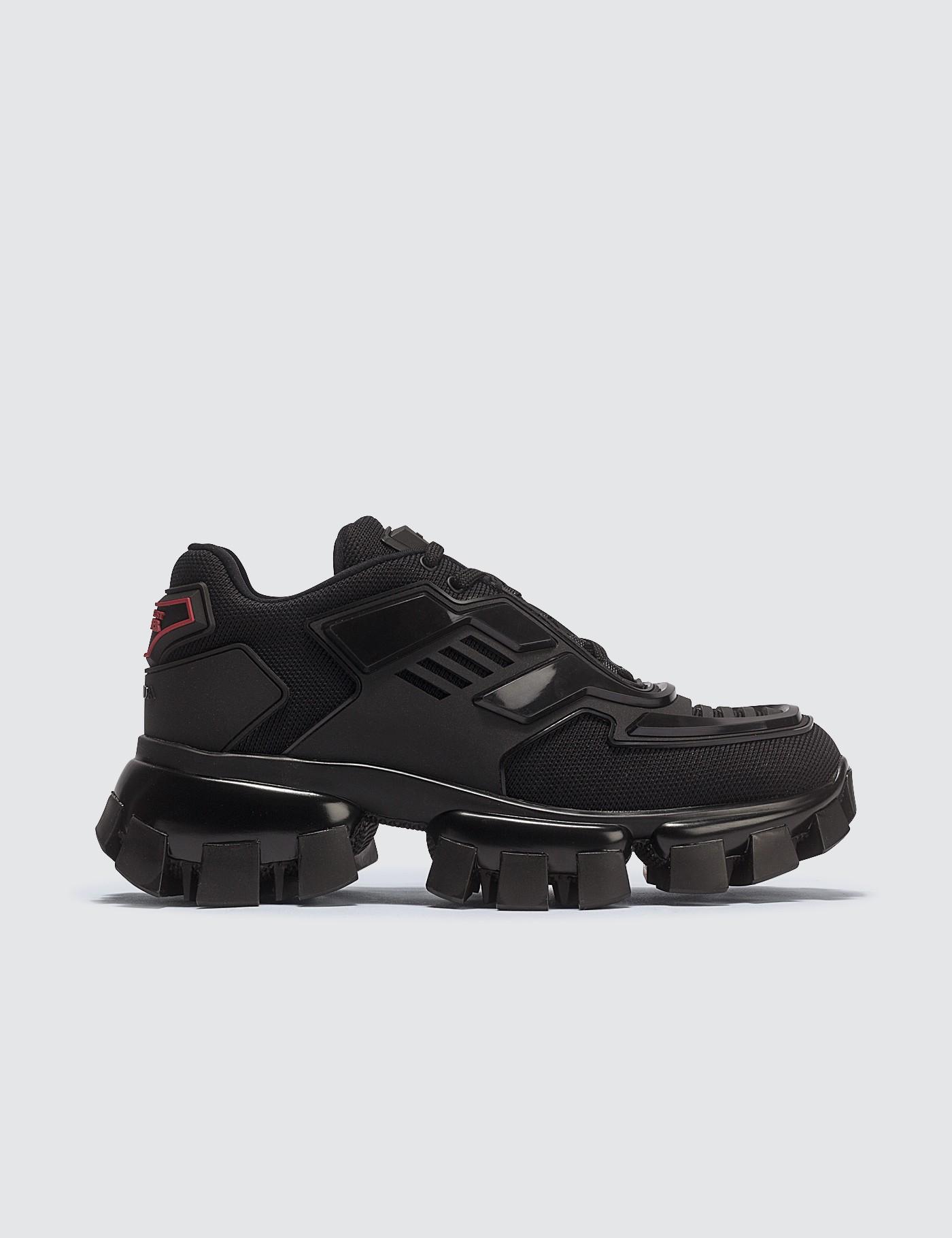 Prada Rubber Cloudbust Thunder Sneakers in Black - Lyst