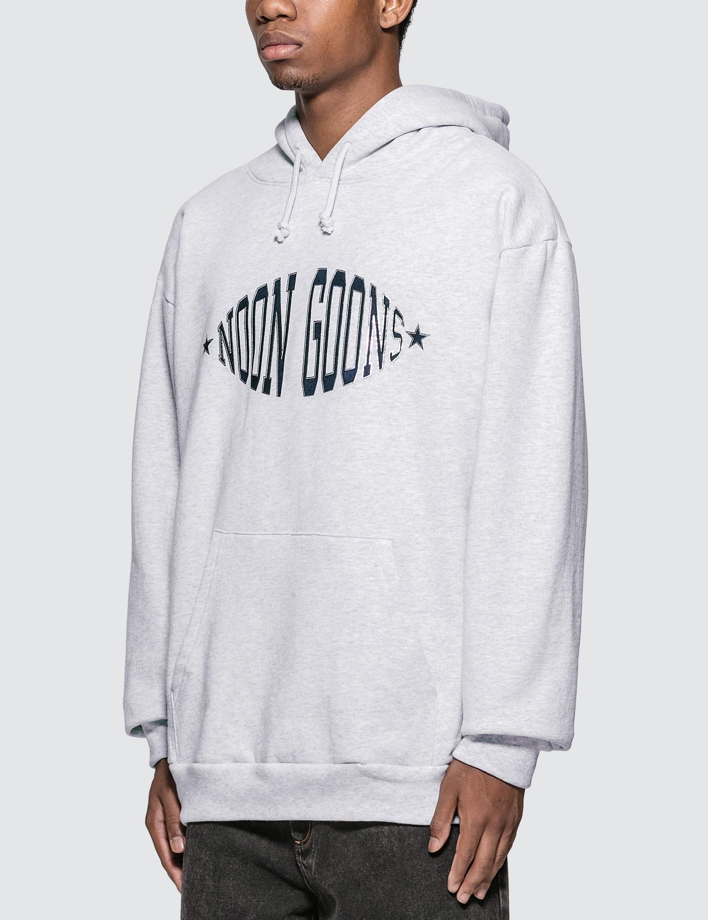 Noon Goons Cotton Team Logo Hoodie in Grey (Gray) for Men - Lyst