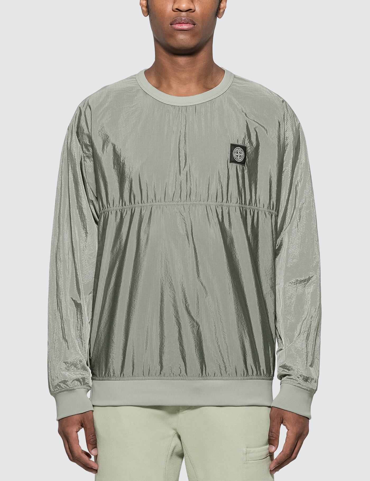 stone island patch sweatshirt