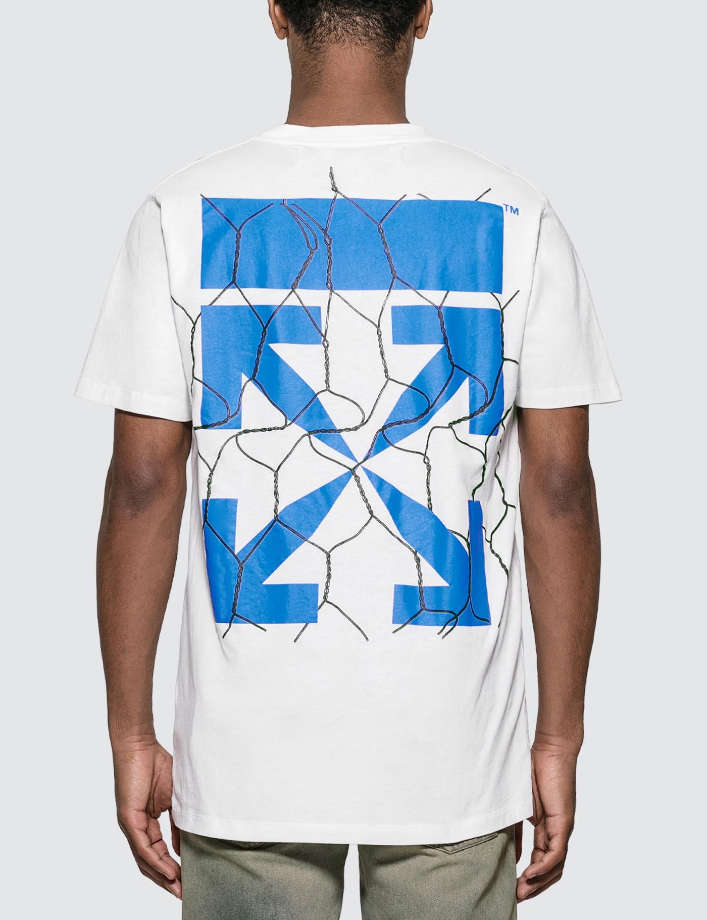 Off-White c/o Virgil Abloh Fence Arrows T-shirt in White for Men - Lyst