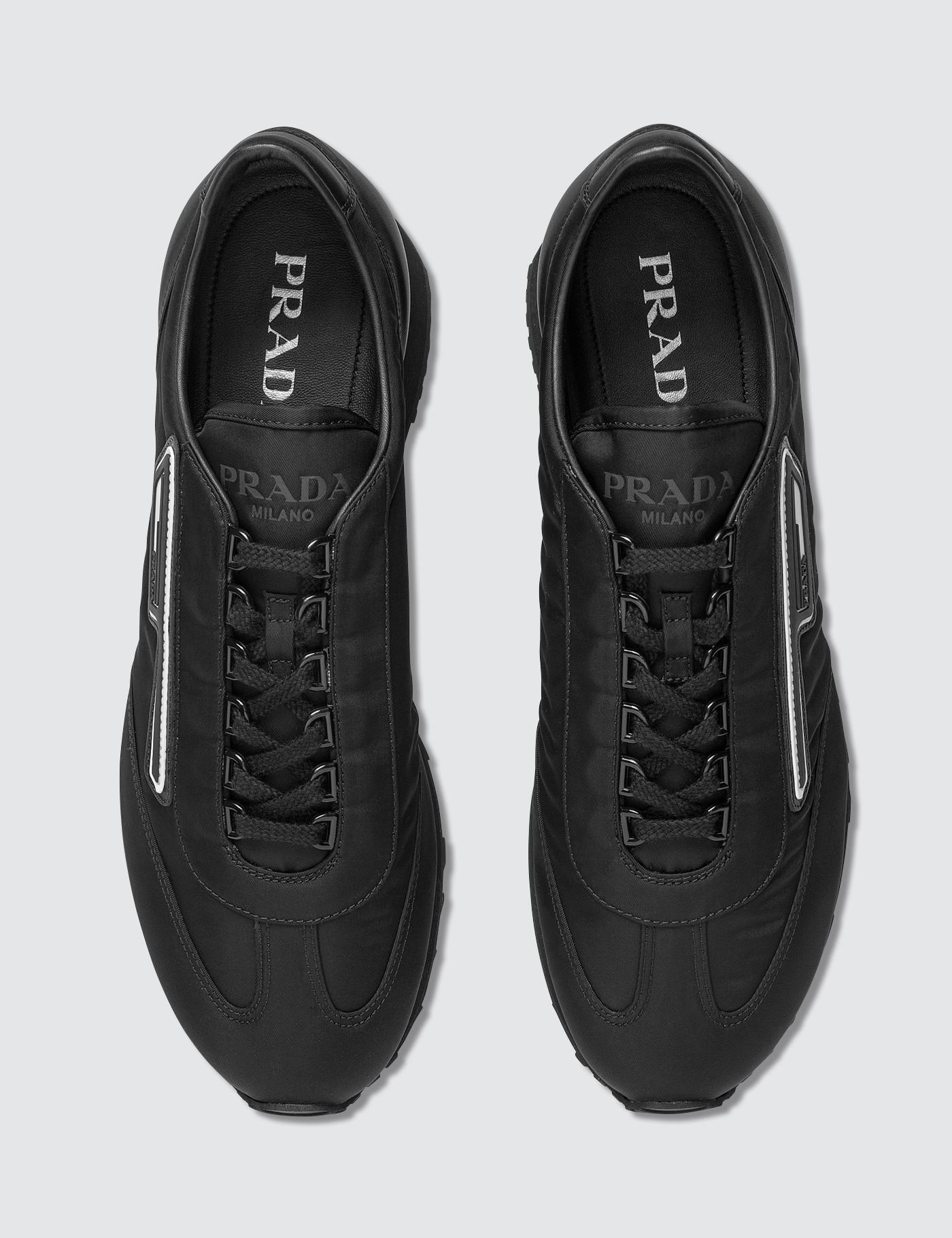 gabardine sneakers prada