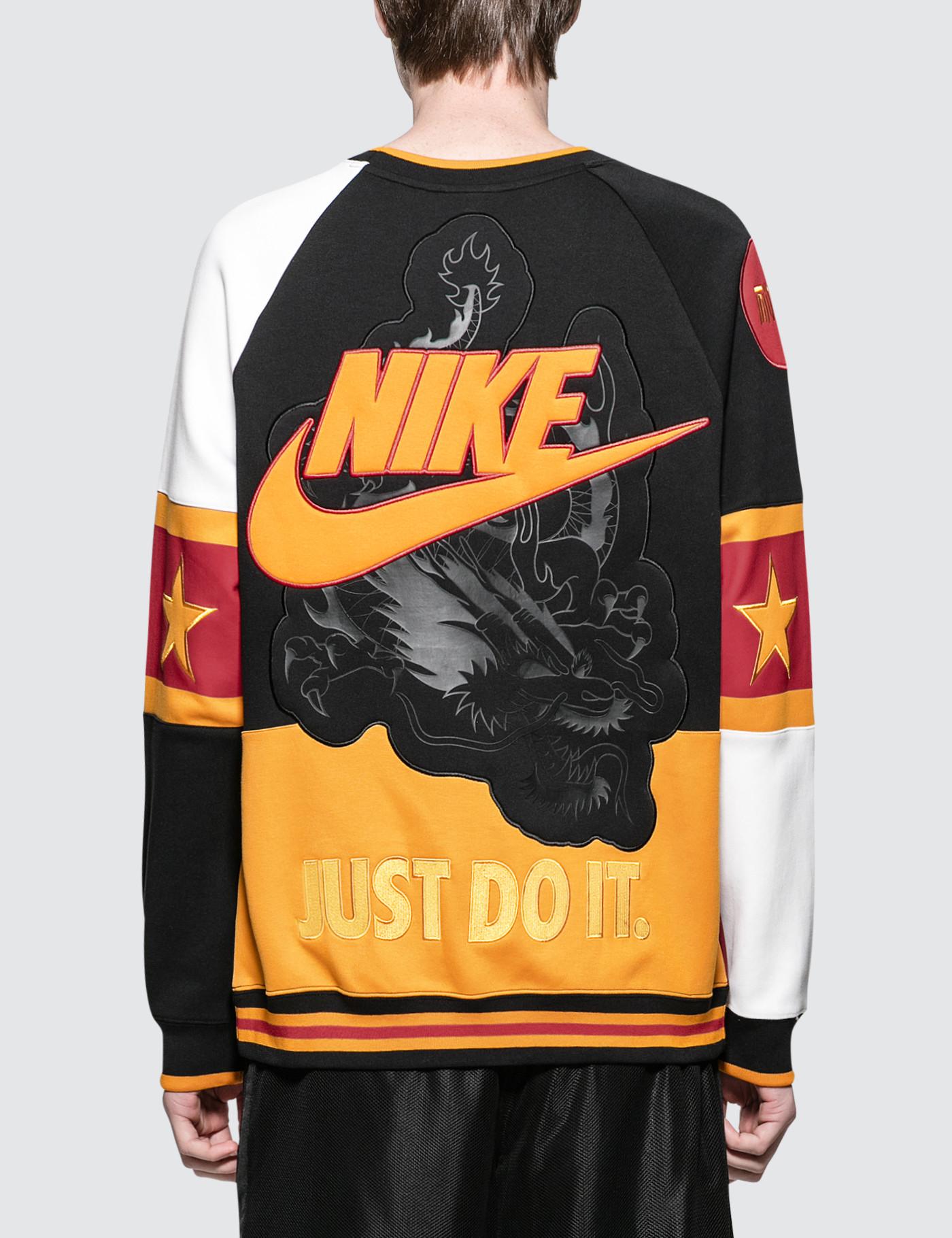 nike hoodie m nsw nike air crew mix ssnl