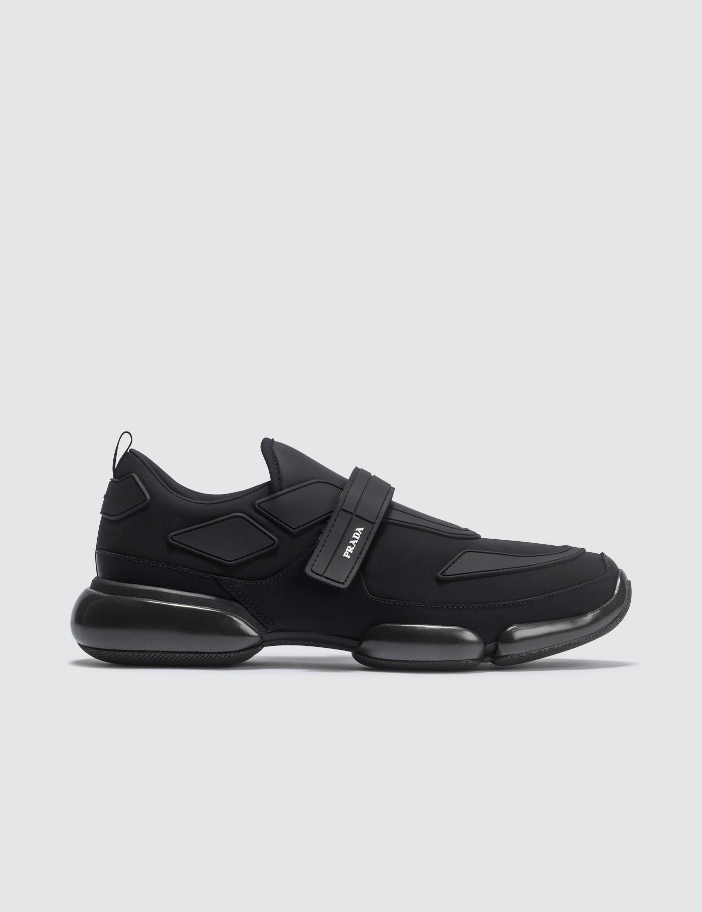 prada gabardine fabric sneakers