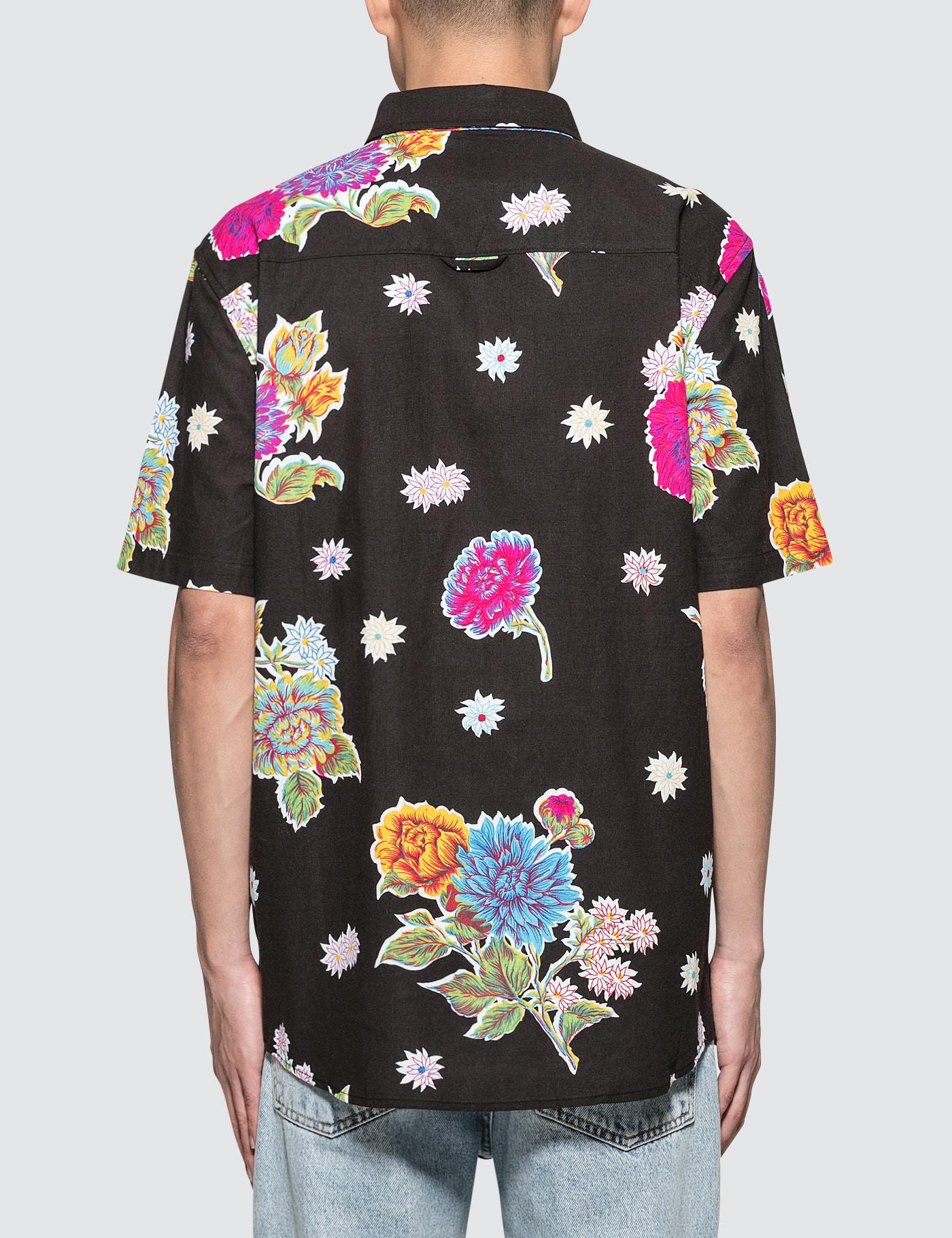 HUF Mens Botanica Floral S//s Shirt