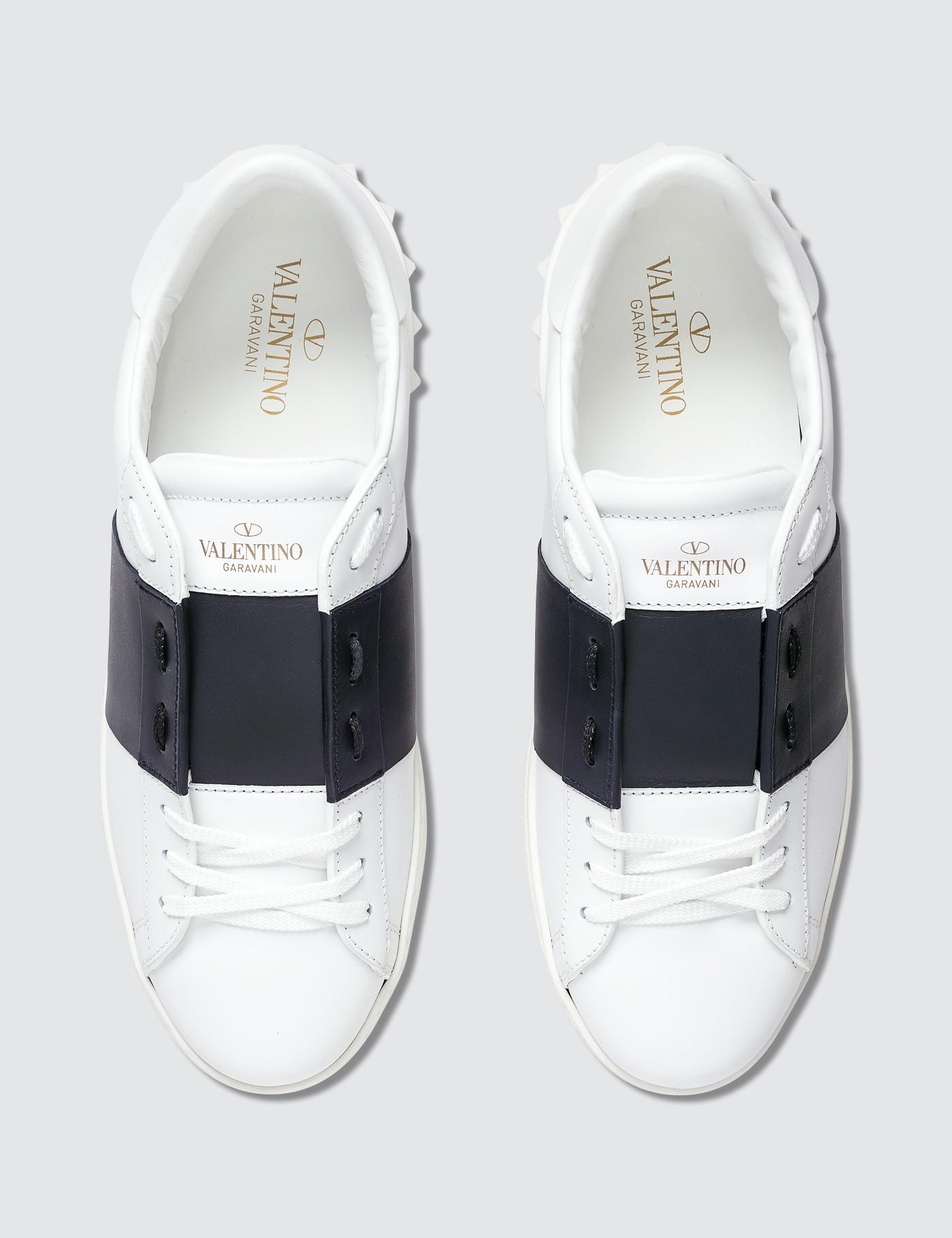 valentino open low top sneaker