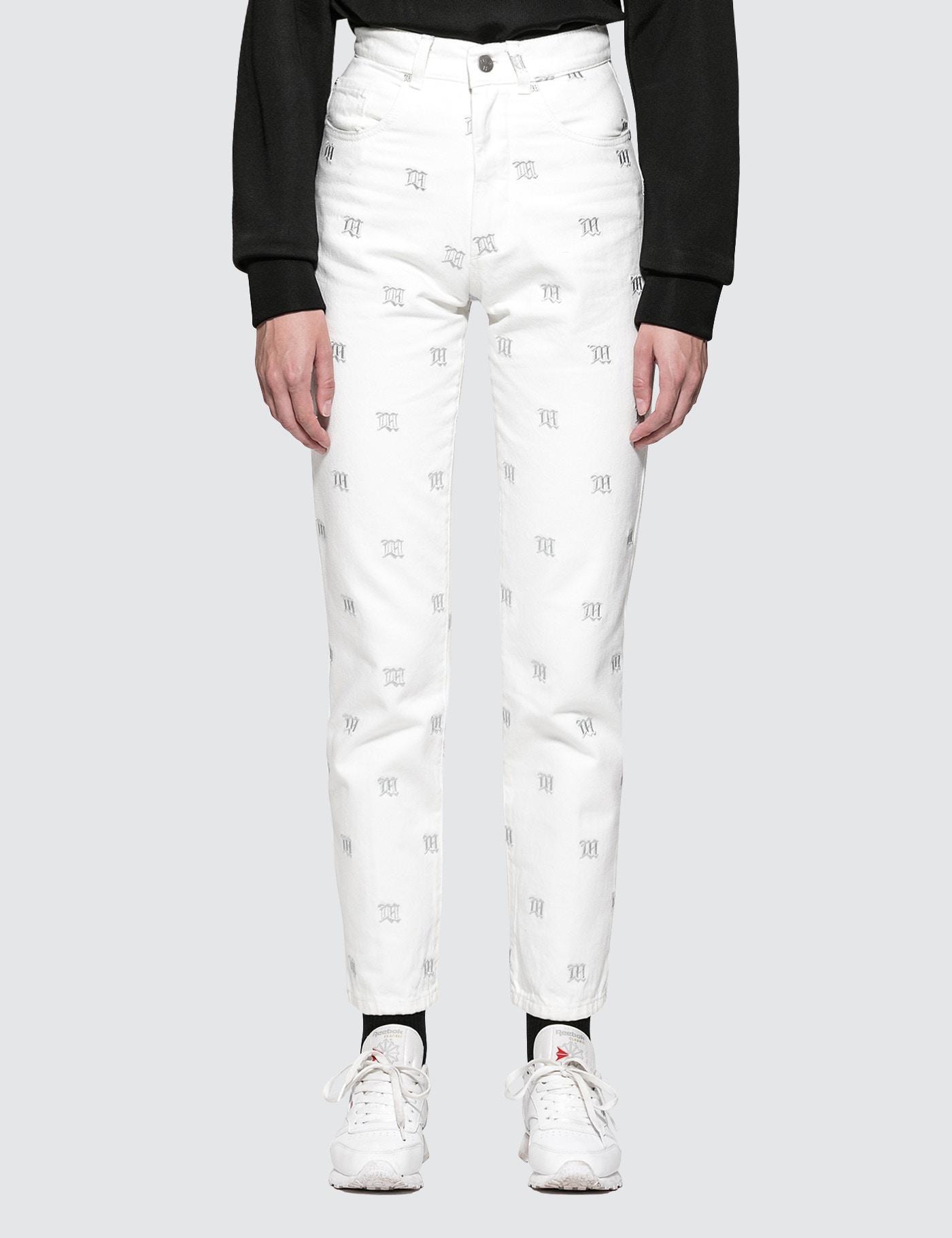 misbhv monogram jeans