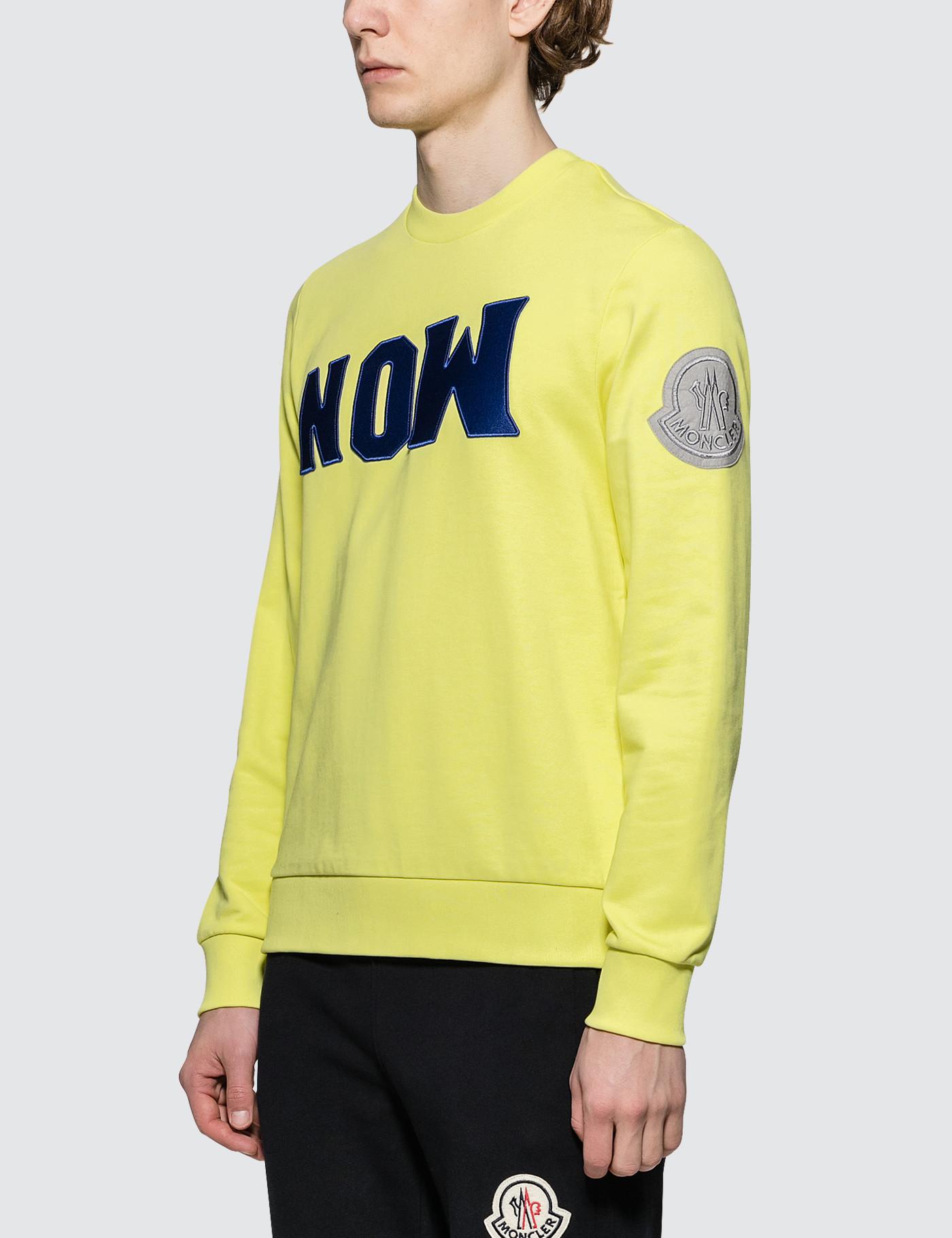 Moncler Genius Cotton 1952 Now Sweatshirt in Yellow for Men - Lyst