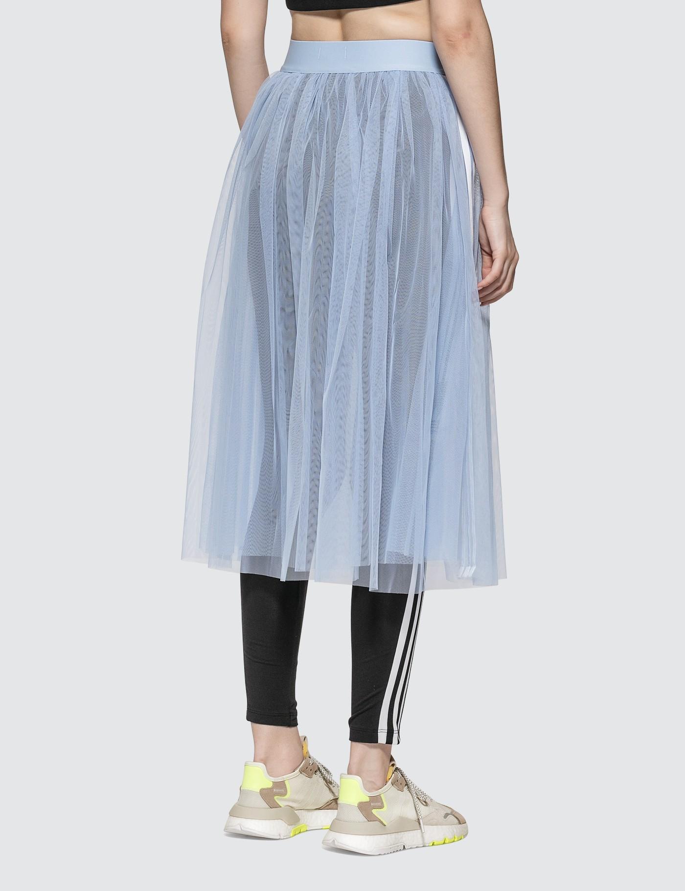 black tulle adidas skirt
