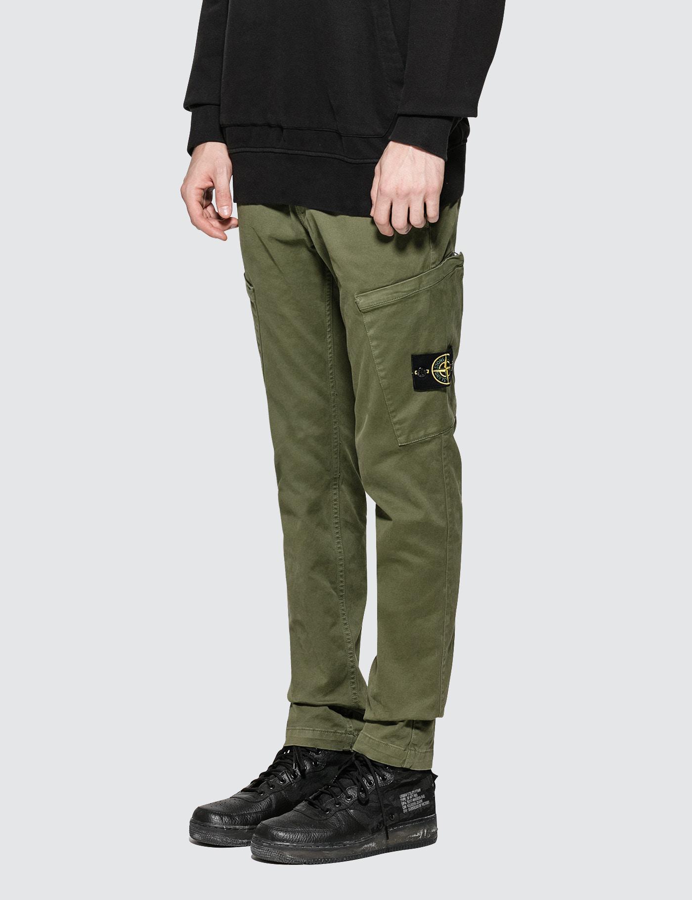 stone island white pants