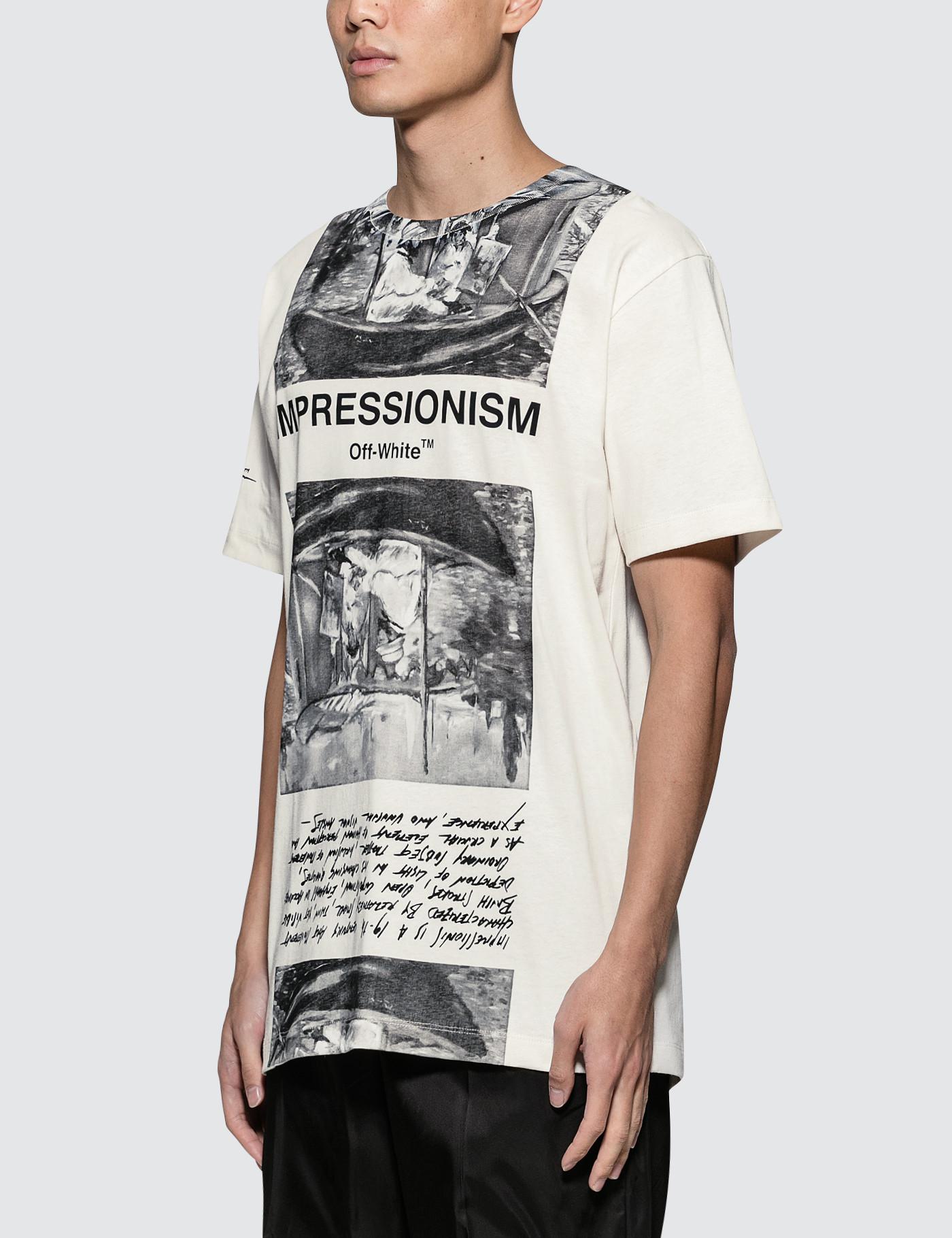 off white newspaper tee