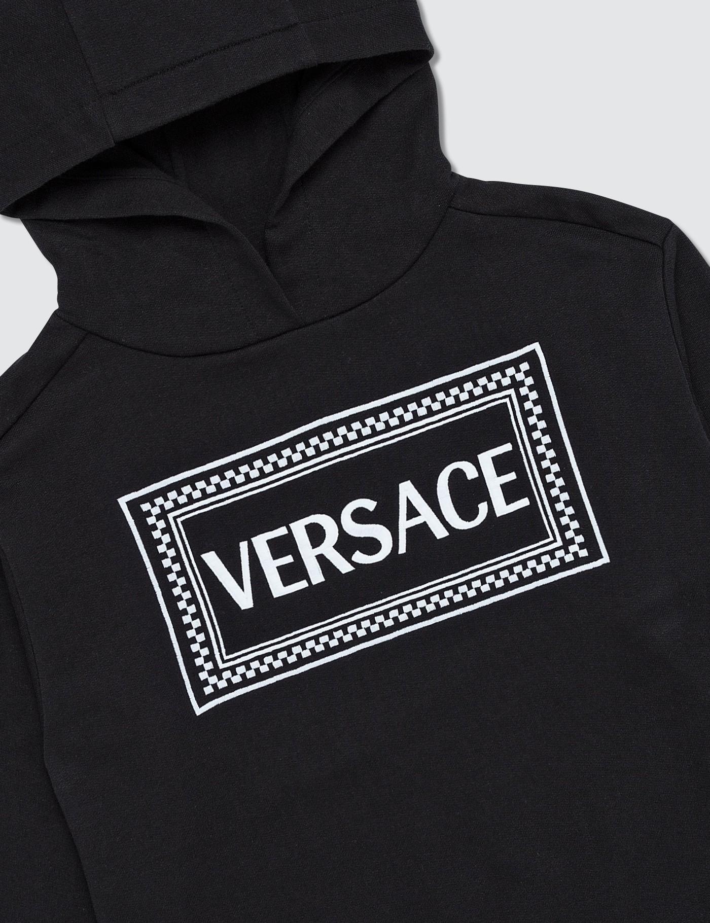 Versace Cotton Vintage Logo Hoodie (kids) in Black for Men - Lyst