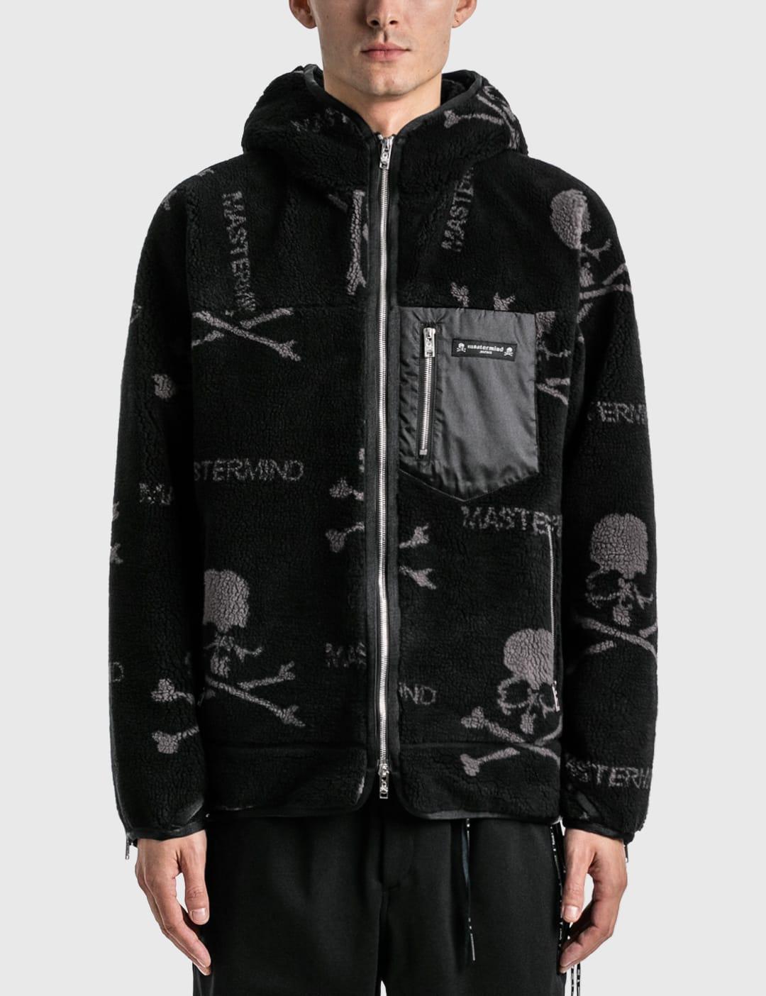 MASTERMIND JAPAN MMJ MT BOX SKULL HOODIE | chaofightshop.com