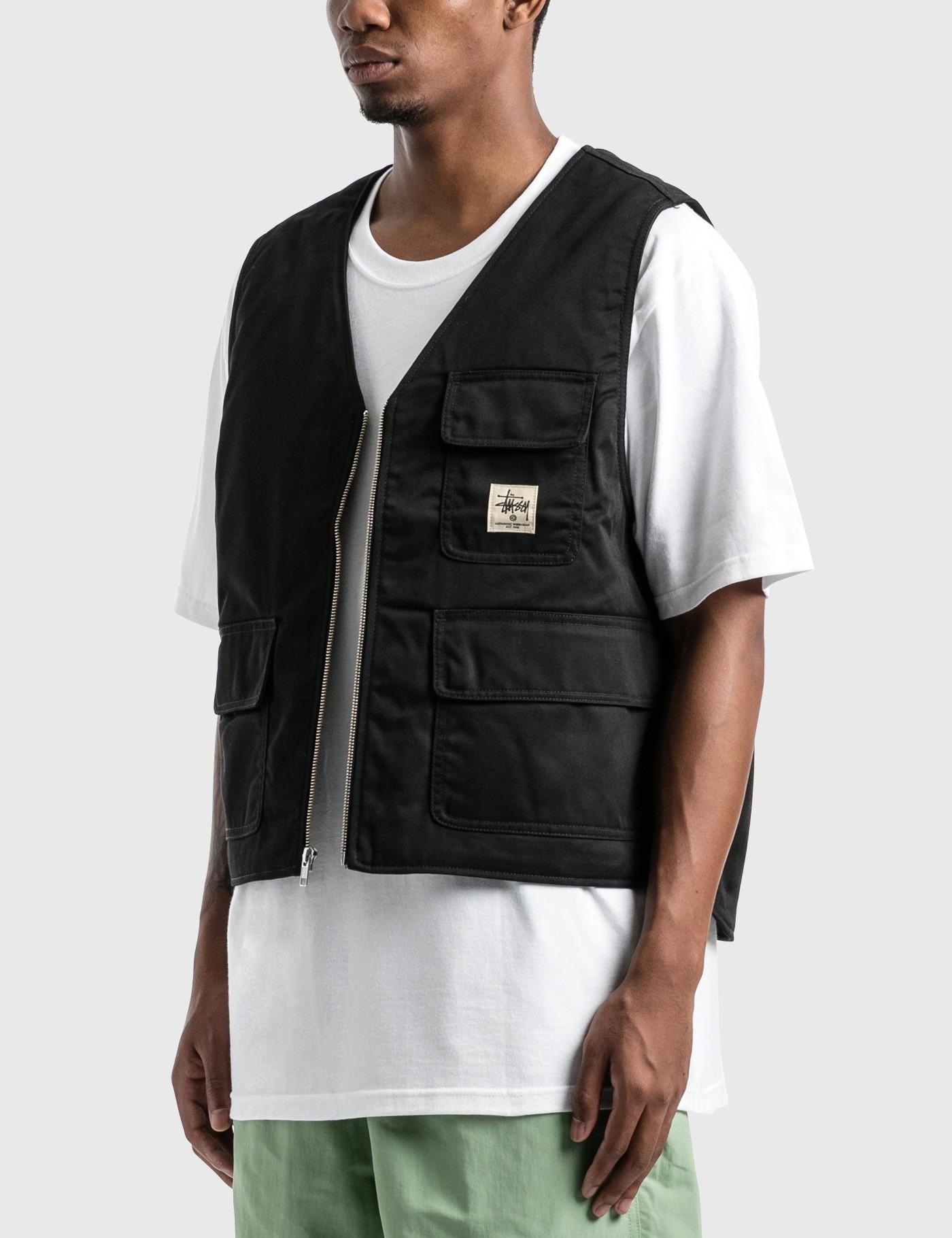 Stussy Insulated Work Vest in Black for Men - Lyst