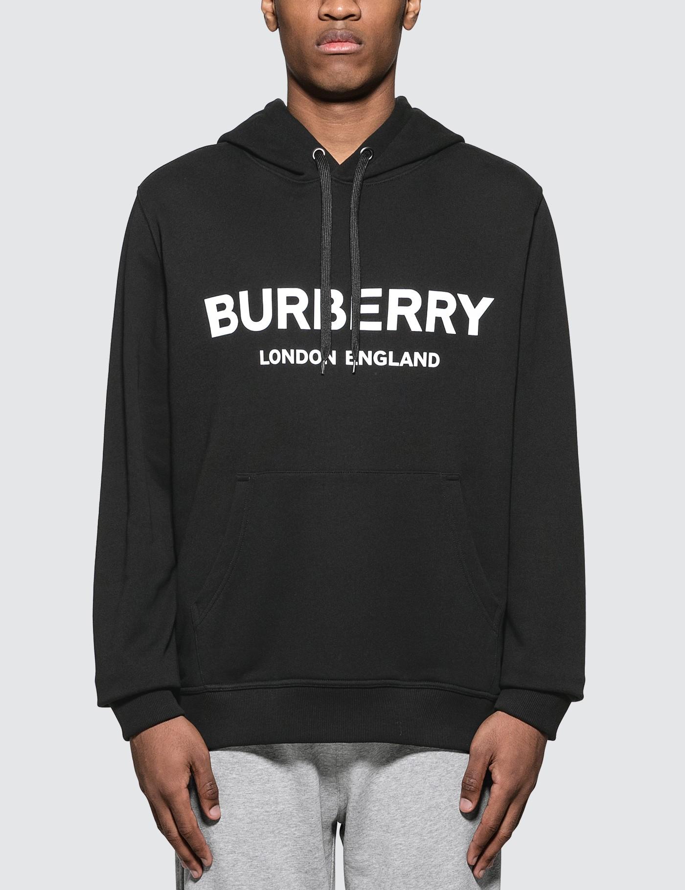 burberry logo print hoodie