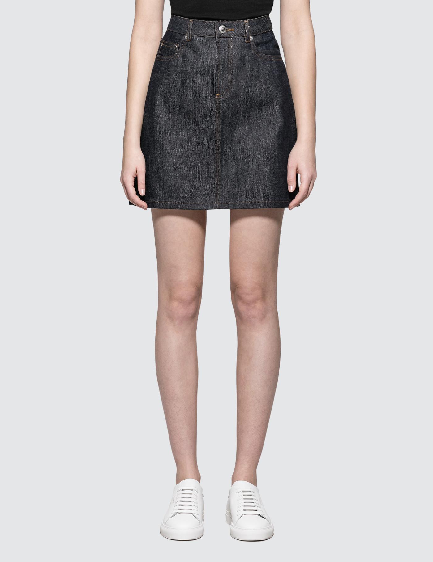 apc denim skirt