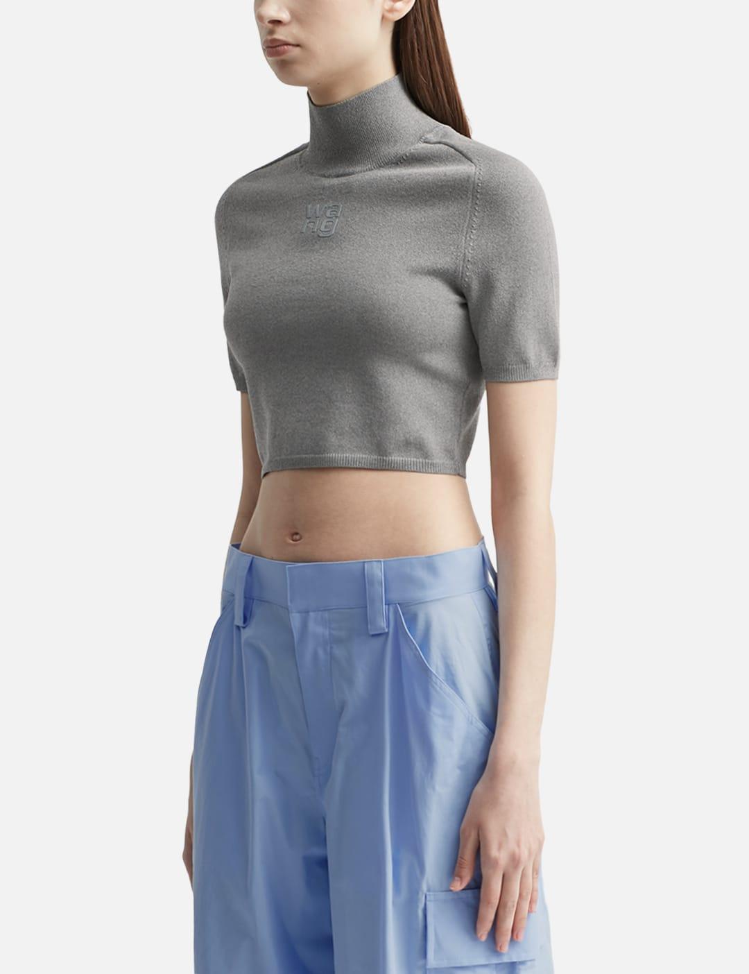 T By Alexander Wang Cropped Pullover in