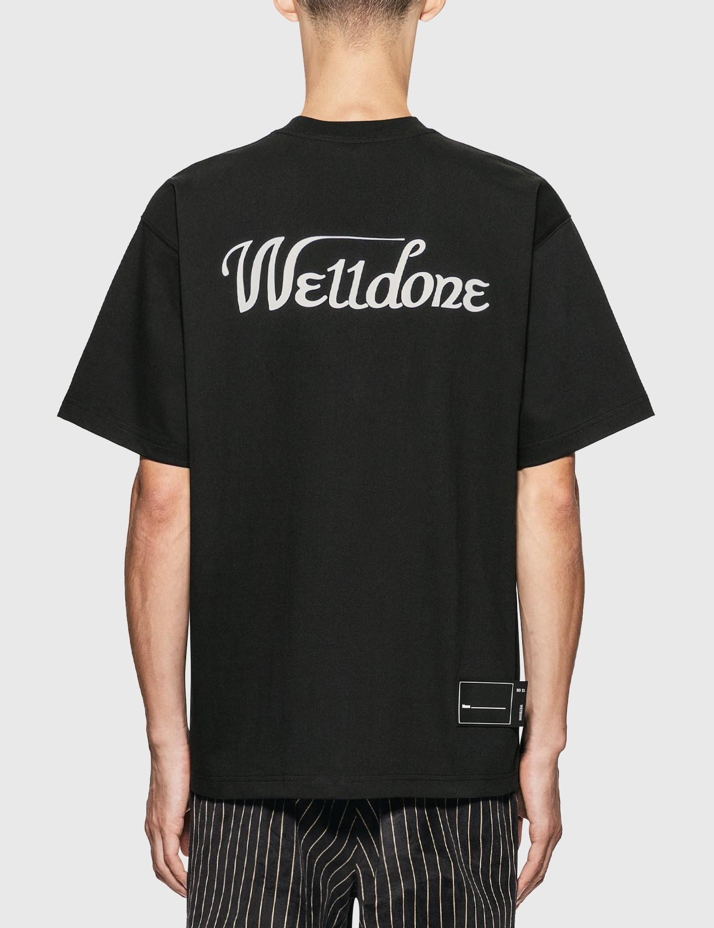 we11done Reflective Logo T-shirt in Black for Men - Lyst