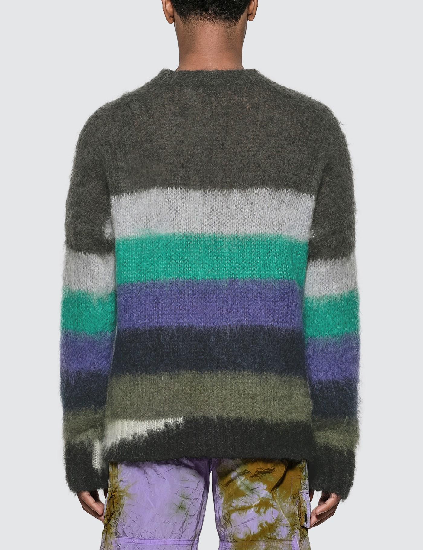 Moncler Genius Synthetic X Fragment Design Mohair Knitted Jumper in Black for Men - Lyst